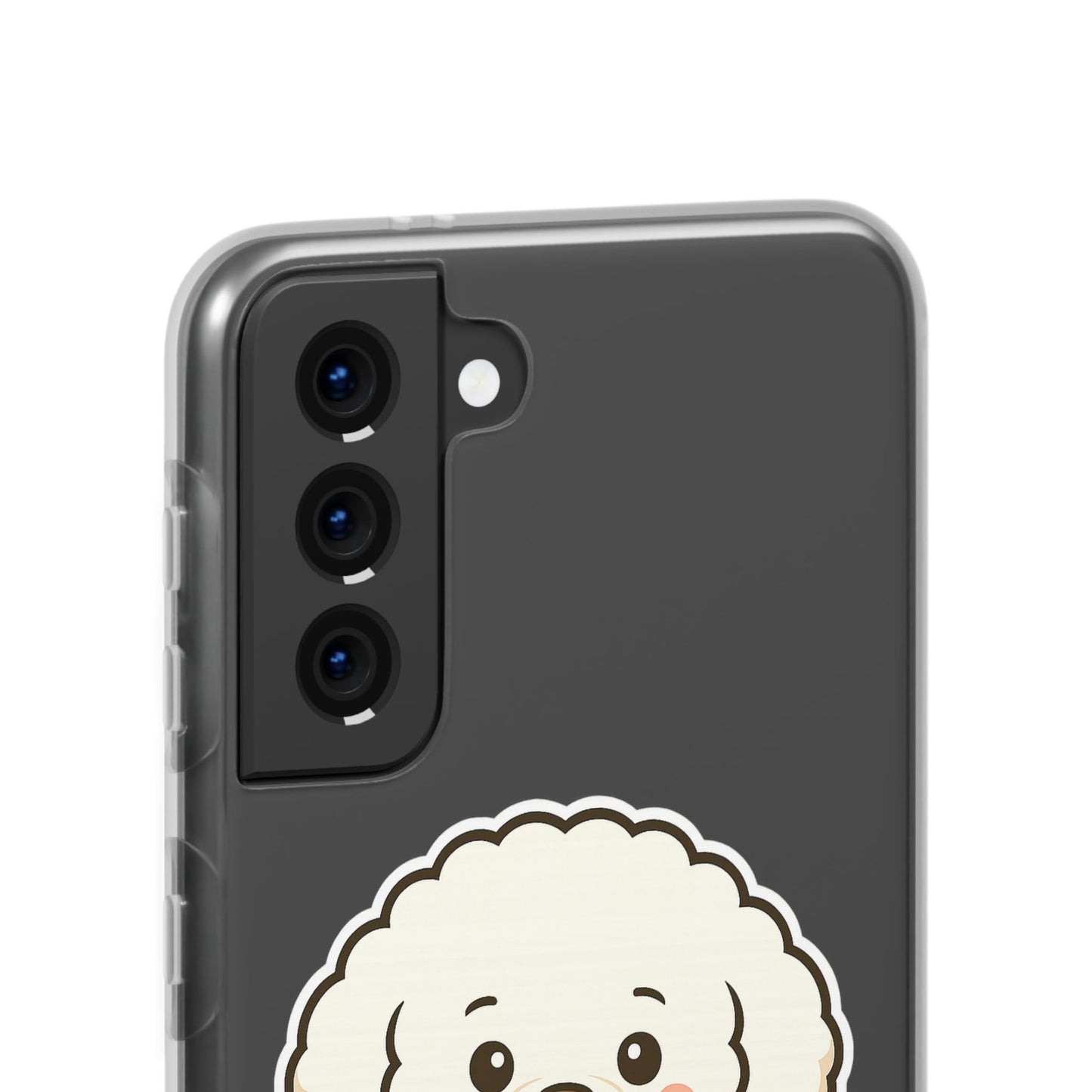 Cute Dog Flexi Case - Personalized Pet Phone Cover, Kibble Lover, Gift for Dog Owners, Custom Animal Case, Perfect for Pet Lovers