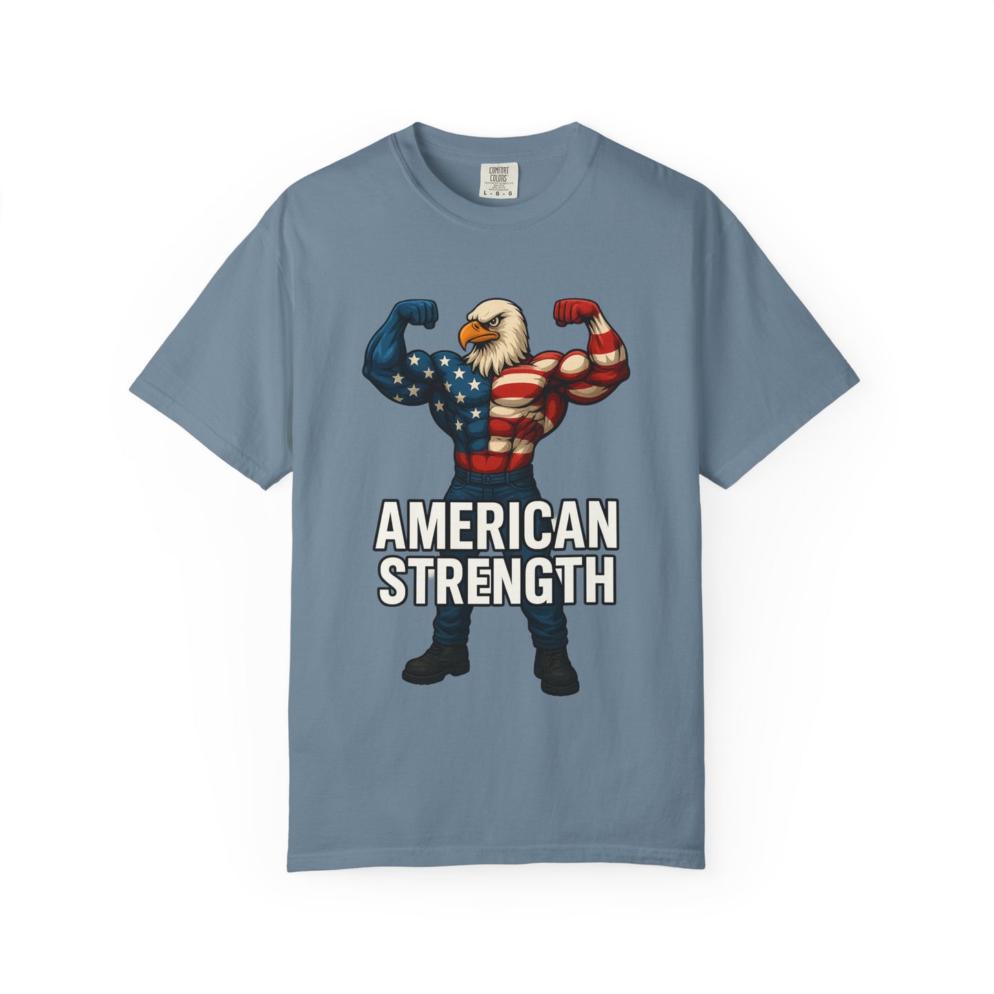 American Strength T-Shirt, Unisex Tee, Patriotic Eagle Graphic Tee Shirt, Men's Women's Graphic Tee, Red White Blue USA shirt, Free Shipping