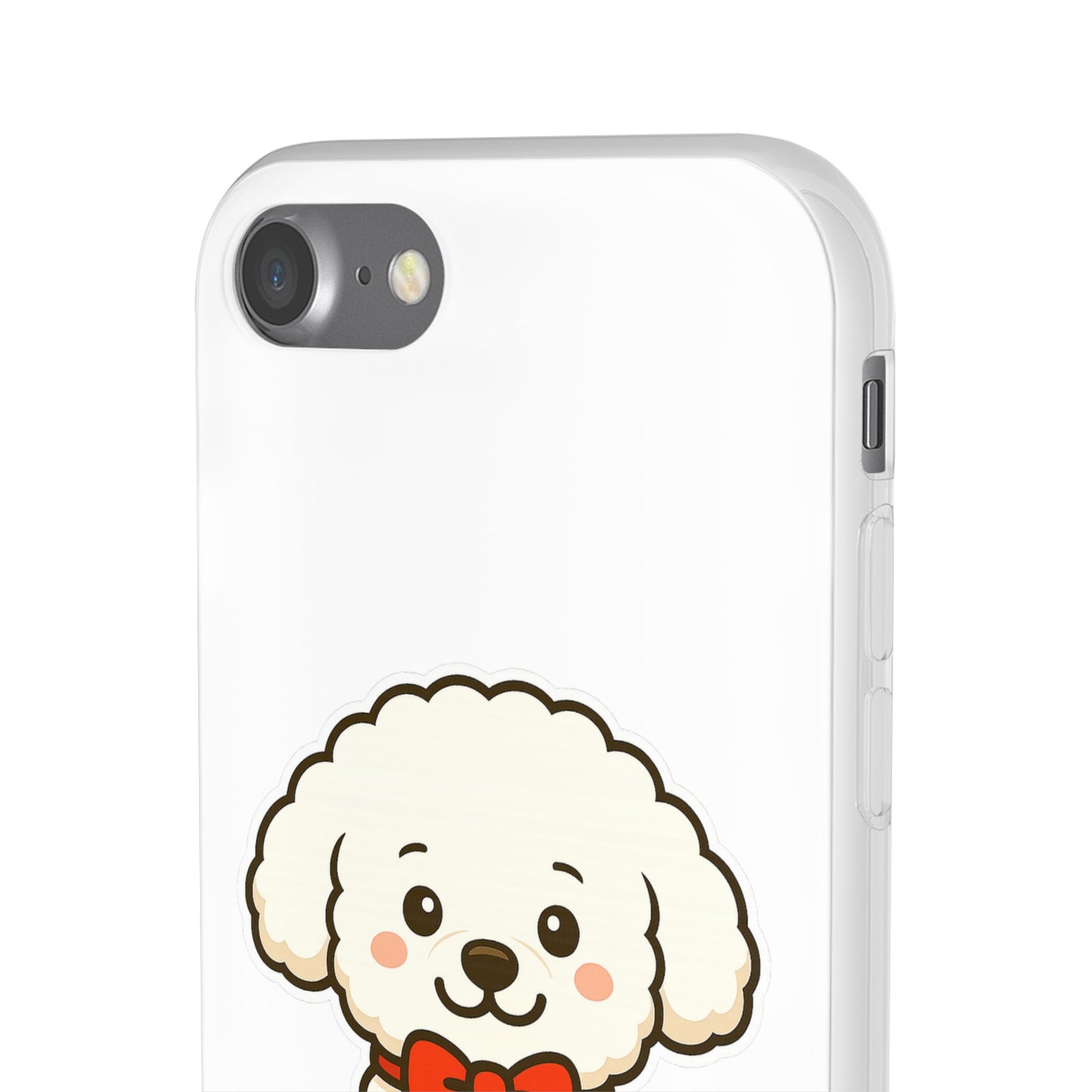 Cute Dog Flexi Case - Personalized Pet Phone Cover, Kibble Lover, Gift for Dog Owners, Custom Animal Case, Perfect for Pet Lovers