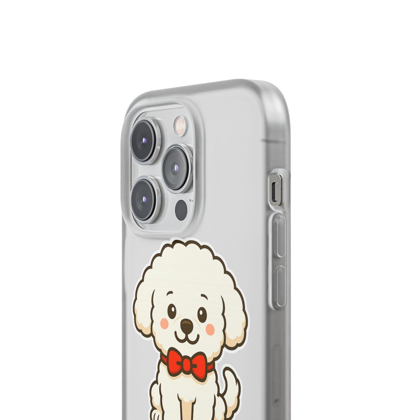 Cute Dog Flexi Case - Personalized Pet Phone Cover, Kibble Lover, Gift for Dog Owners, Custom Animal Case, Perfect for Pet Lovers