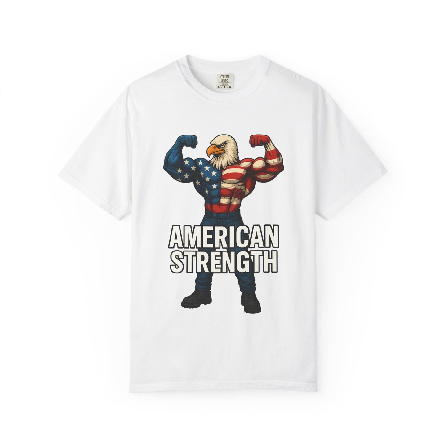 American Strength T-Shirt, Unisex Tee, Patriotic Eagle Graphic Tee Shirt, Men's Women's Graphic Tee, Red White Blue USA shirt, Free Shipping