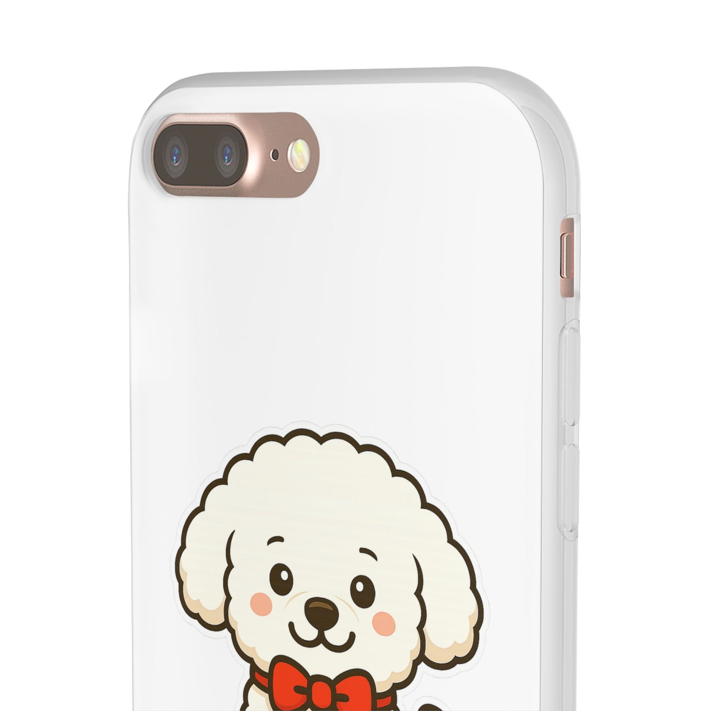 Cute Dog Flexi Case - Personalized Pet Phone Cover, Kibble Lover, Gift for Dog Owners, Custom Animal Case, Perfect for Pet Lovers