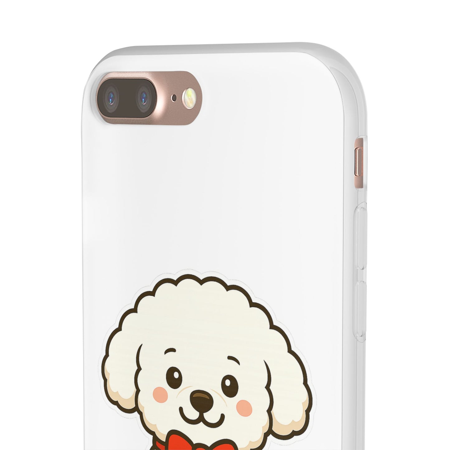 Cute Dog Flexi Case - Personalized Pet Phone Cover, Kibble Lover, Gift for Dog Owners, Custom Animal Case, Perfect for Pet Lovers