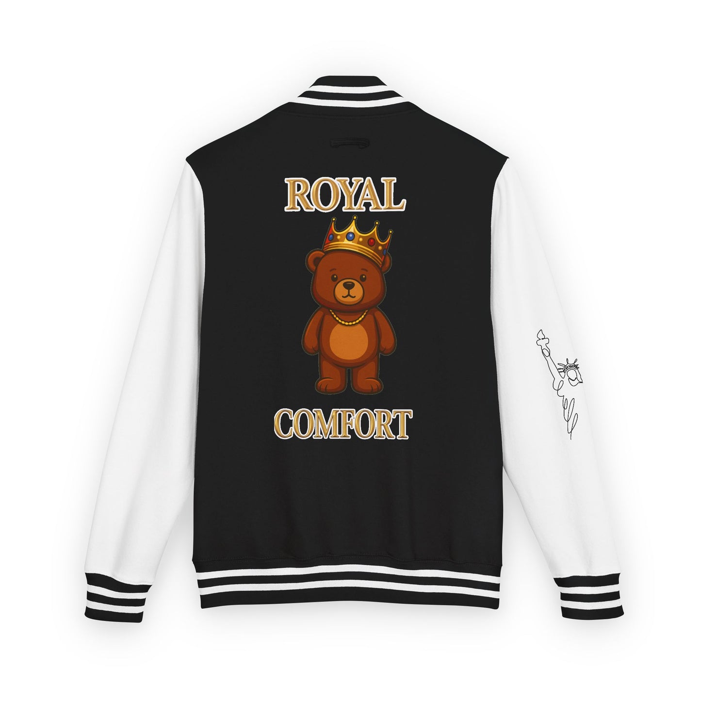 Royal Comfort Unisex Heavyweight Letterman Jacket, Trendy Varsity Style, Fun Gift for Students, Cozy Layering Piece, Perfect for Fall Events