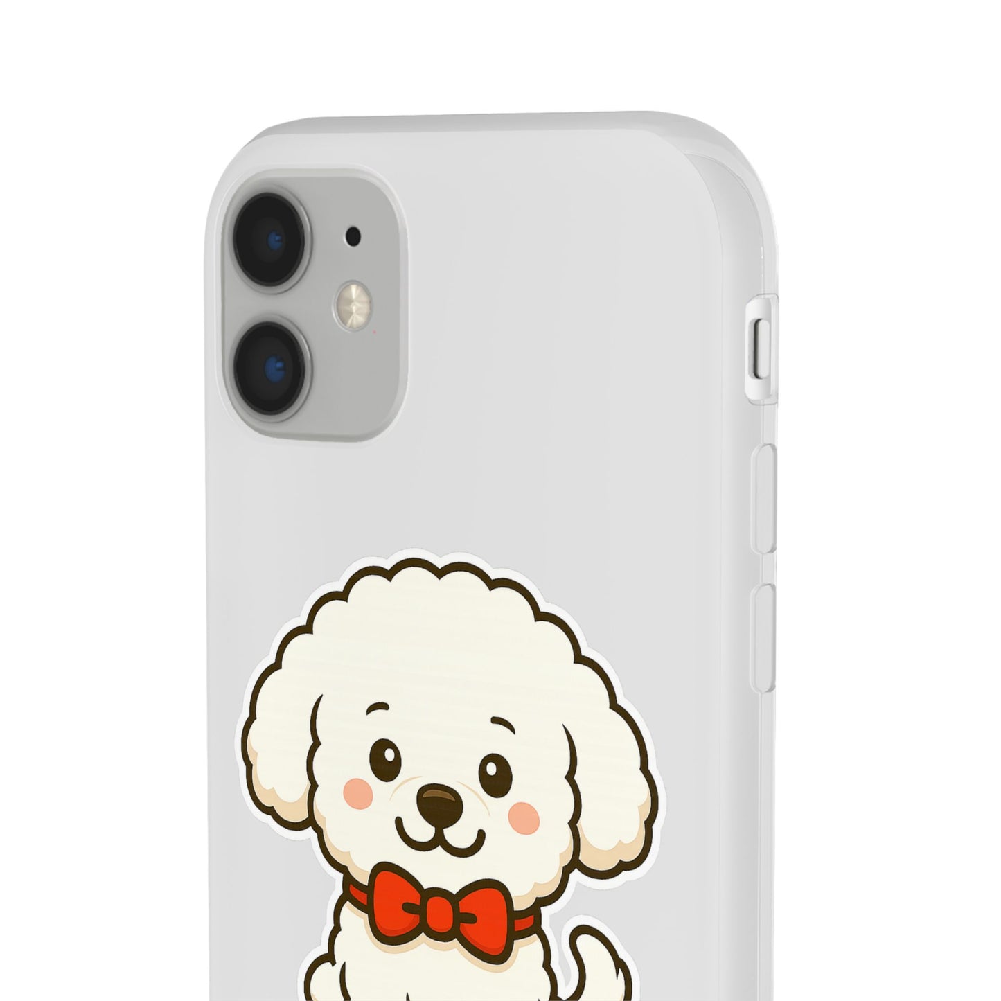 Cute Dog Flexi Case - Personalized Pet Phone Cover, Kibble Lover, Gift for Dog Owners, Custom Animal Case, Perfect for Pet Lovers