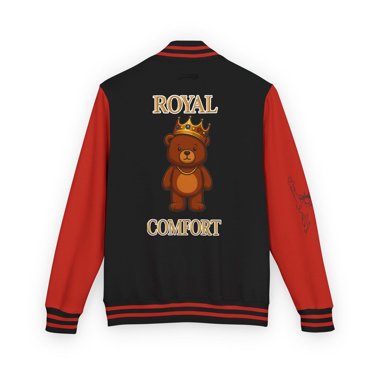 Royal Comfort Unisex Heavyweight Letterman Jacket, Trendy Varsity Style, Fun Gift for Students, Cozy Layering Piece, Perfect for Fall Events