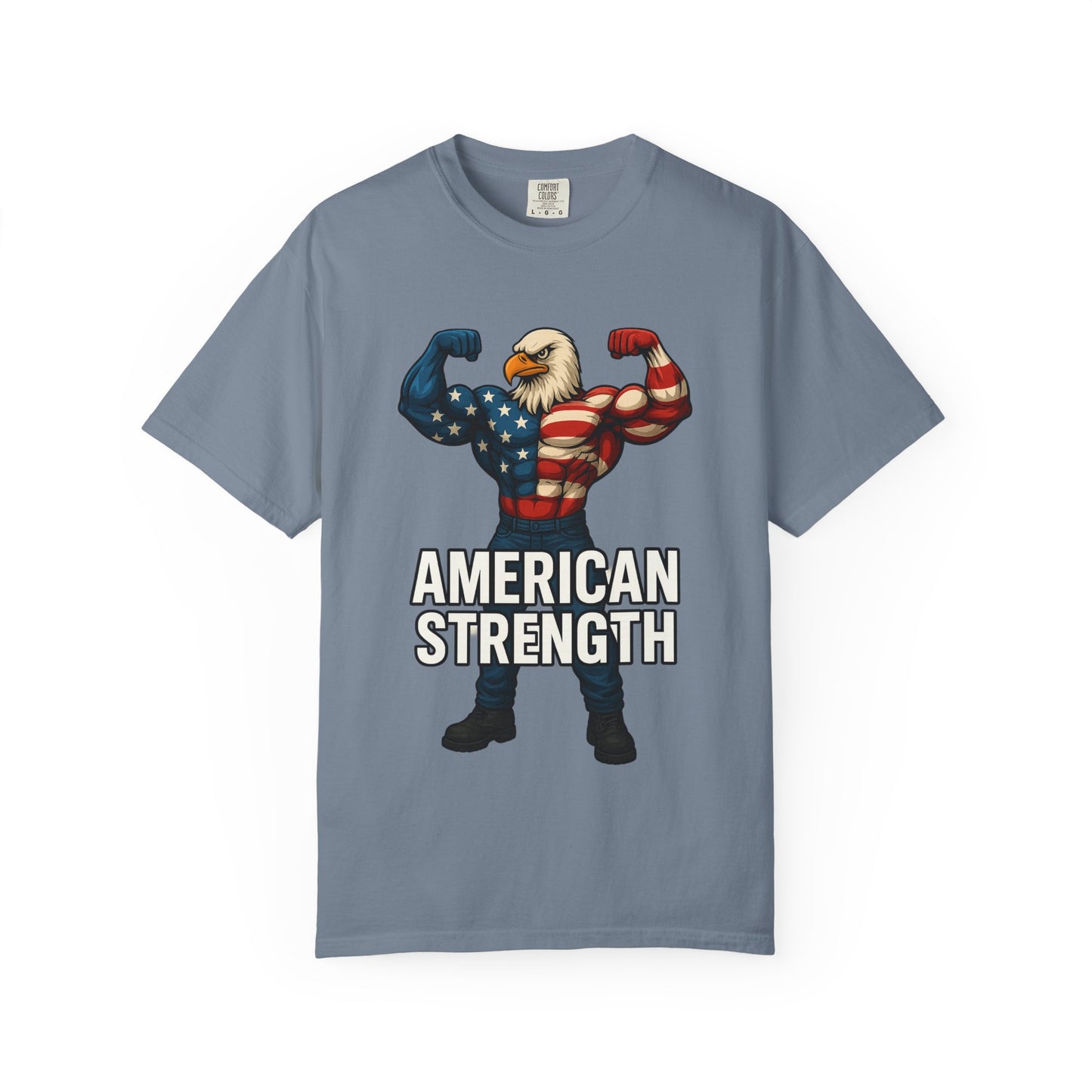 American Strength T-Shirt, Unisex Tee, Patriotic Eagle Graphic Tee Shirt, Men's Women's Graphic Tee, Red White Blue USA shirt, Free Shipping