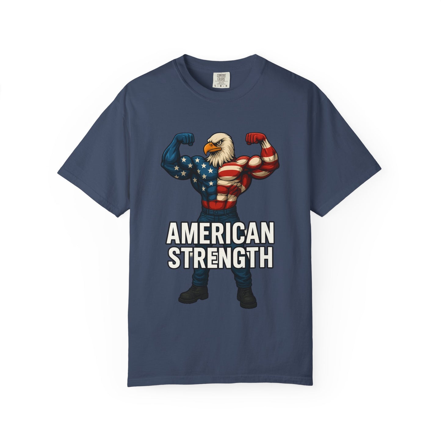 American Strength T-Shirt, Unisex Tee, Patriotic Eagle Graphic Tee Shirt, Men's Women's Graphic Tee, Red White Blue USA shirt, Free Shipping