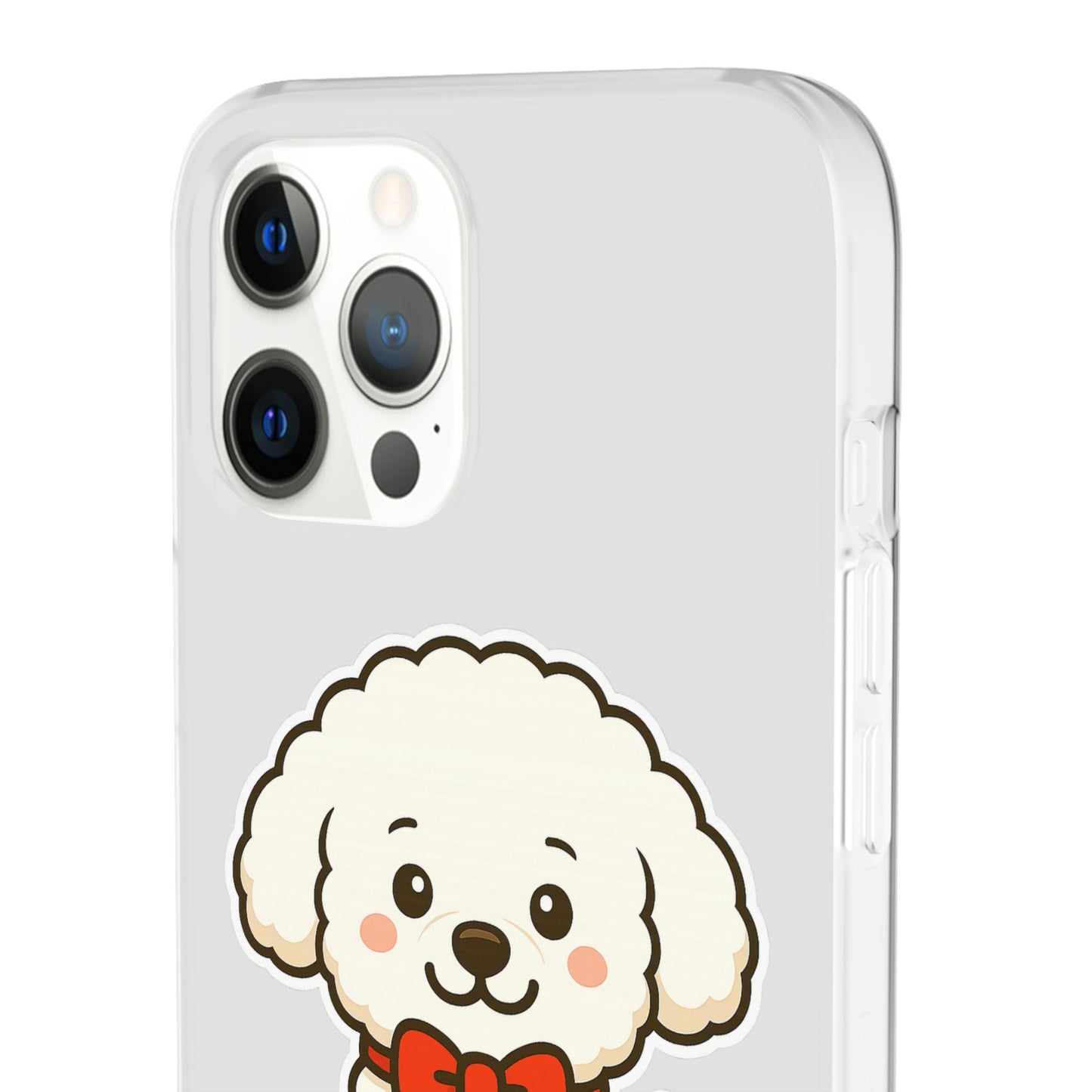 Cute Dog Flexi Case - Personalized Pet Phone Cover, Kibble Lover, Gift for Dog Owners, Custom Animal Case, Perfect for Pet Lovers