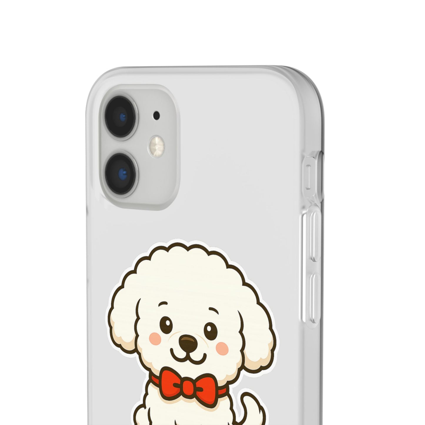 Cute Dog Flexi Case - Personalized Pet Phone Cover, Kibble Lover, Gift for Dog Owners, Custom Animal Case, Perfect for Pet Lovers