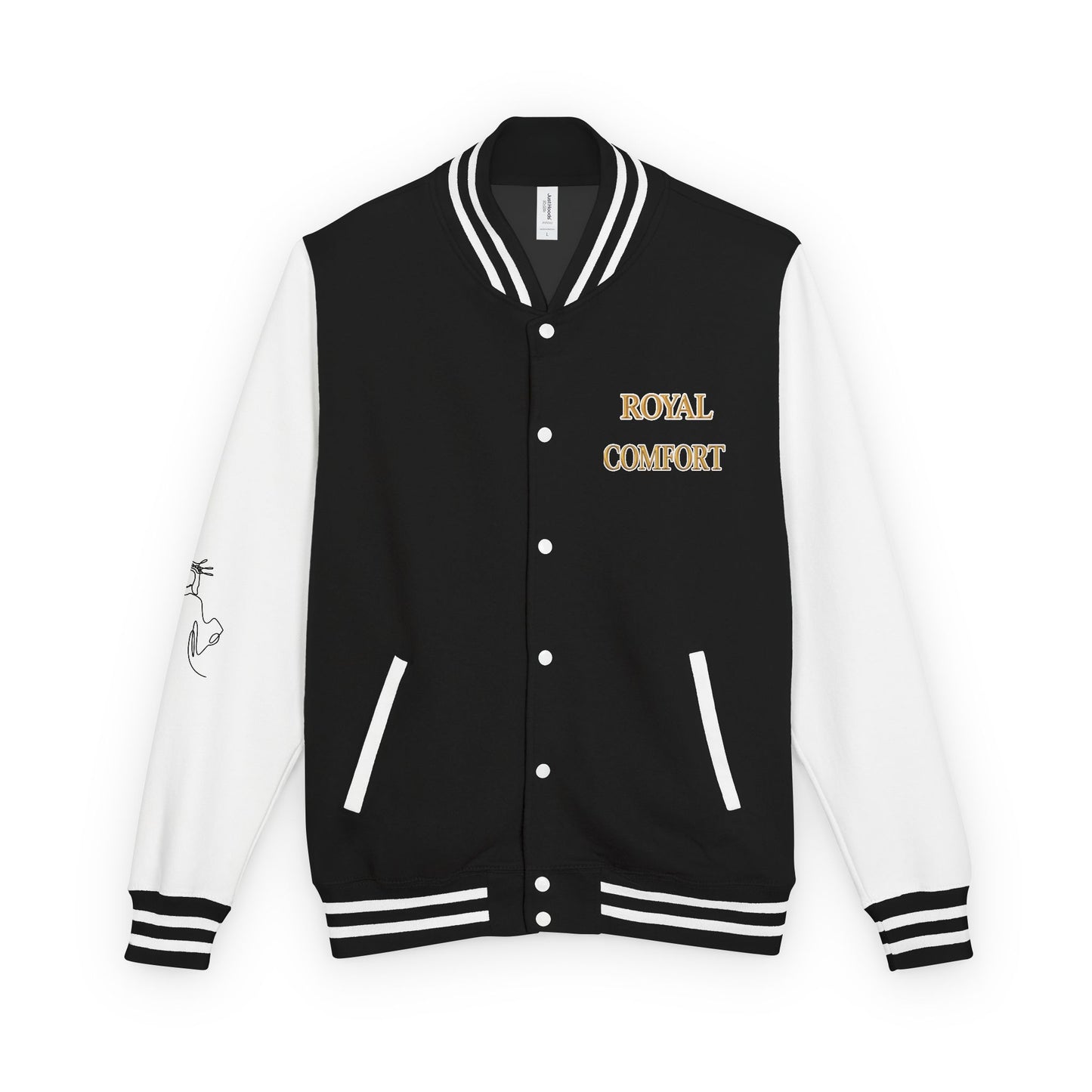 Royal Comfort Unisex Heavyweight Letterman Jacket, Trendy Varsity Style, Fun Gift for Students, Cozy Layering Piece, Perfect for Fall Events