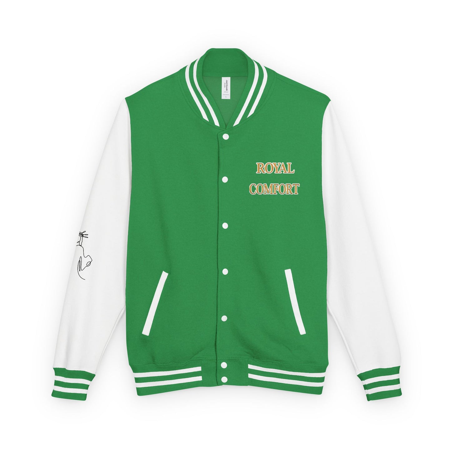 Royal Comfort Unisex Heavyweight Letterman Jacket, Trendy Varsity Style, Fun Gift for Students, Cozy Layering Piece, Perfect for Fall Events
