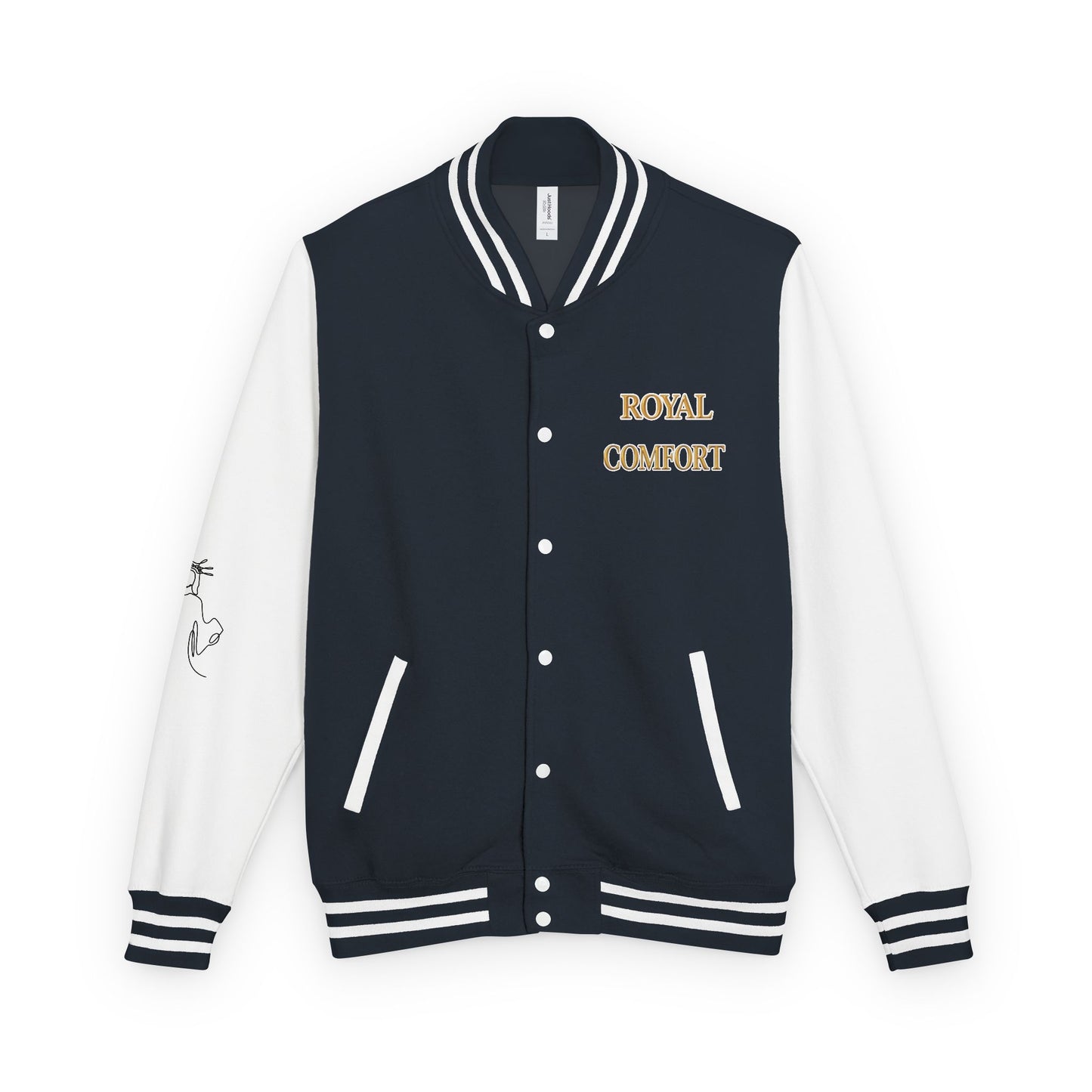 Royal Comfort Unisex Heavyweight Letterman Jacket, Trendy Varsity Style, Fun Gift for Students, Cozy Layering Piece, Perfect for Fall Events