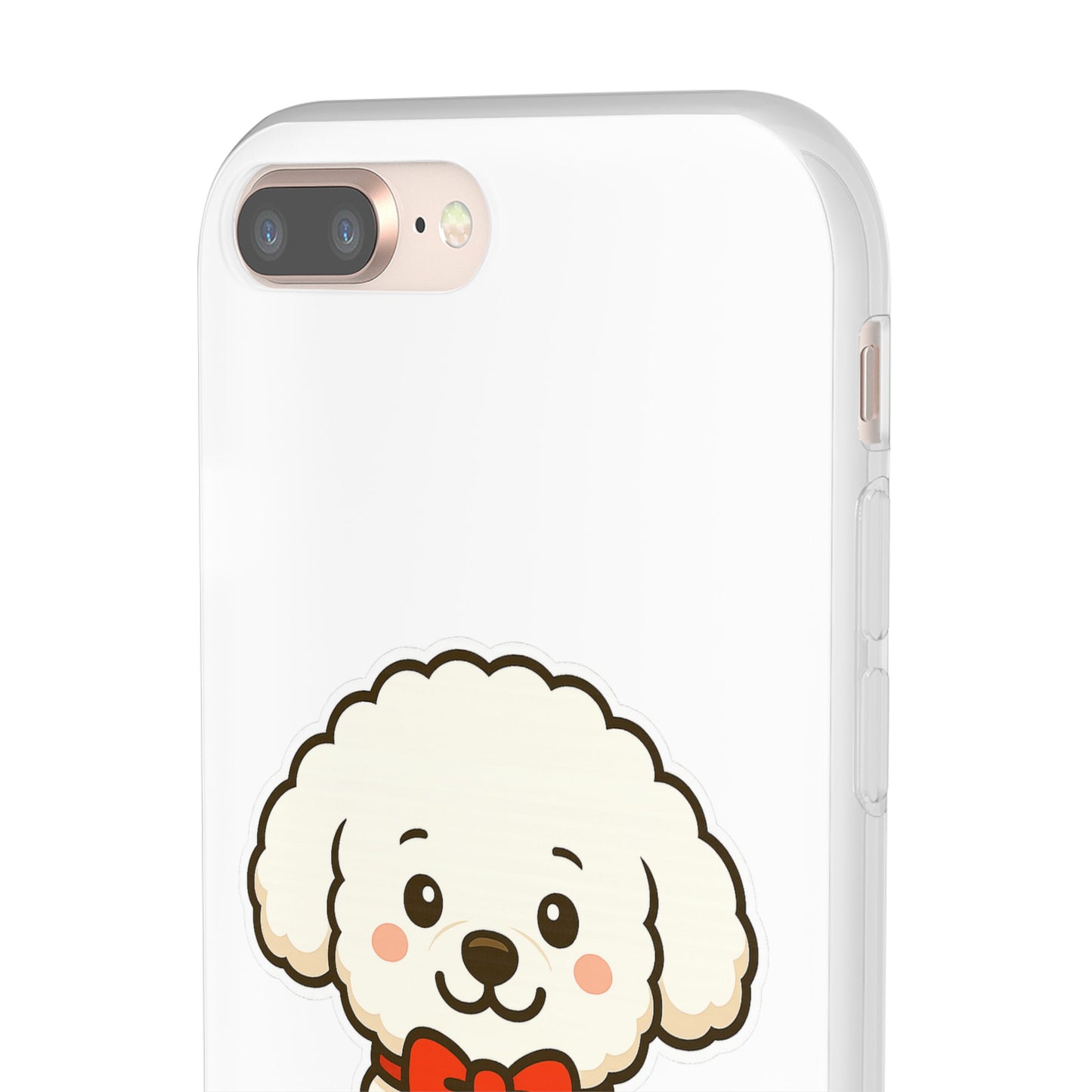 Cute Dog Flexi Case - Personalized Pet Phone Cover, Kibble Lover, Gift for Dog Owners, Custom Animal Case, Perfect for Pet Lovers