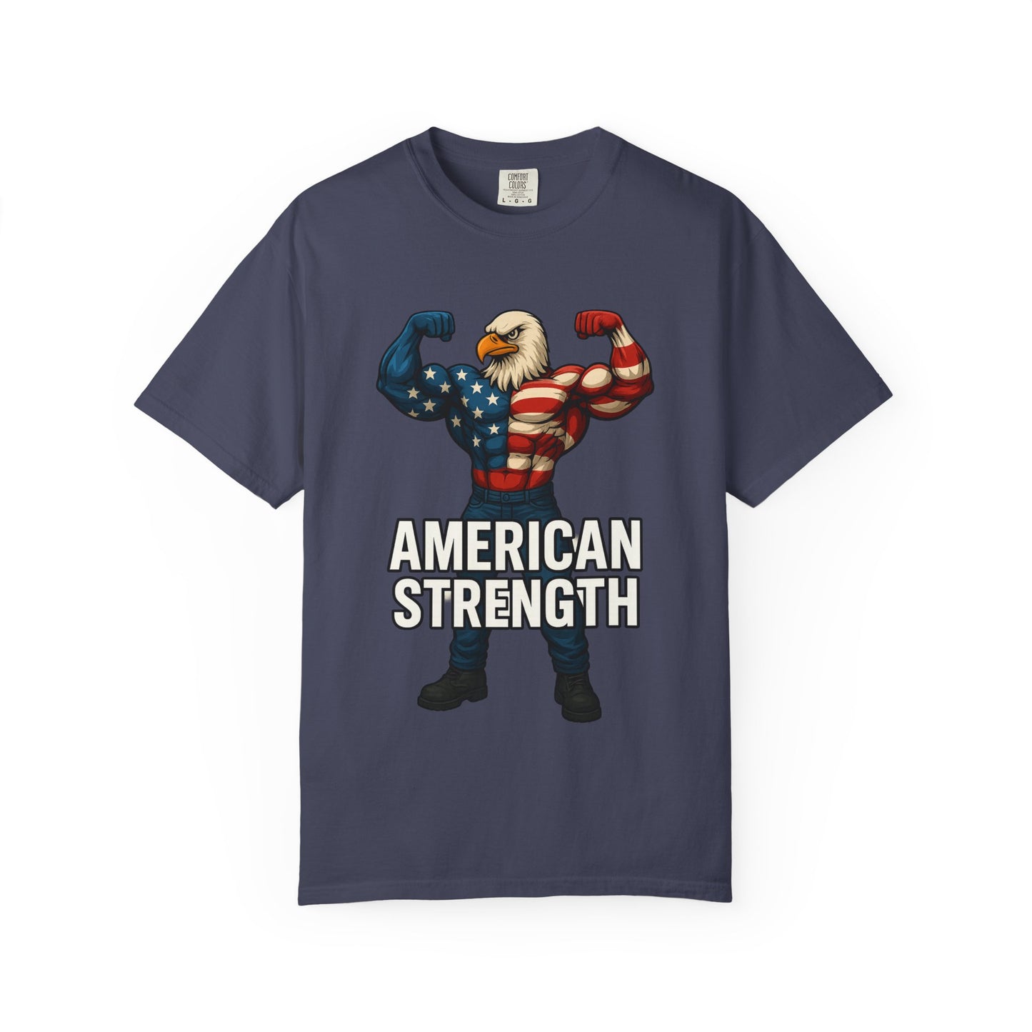 American Strength T-Shirt, Unisex Tee, Patriotic Eagle Graphic Tee Shirt, Men's Women's Graphic Tee, Red White Blue USA shirt, Free Shipping