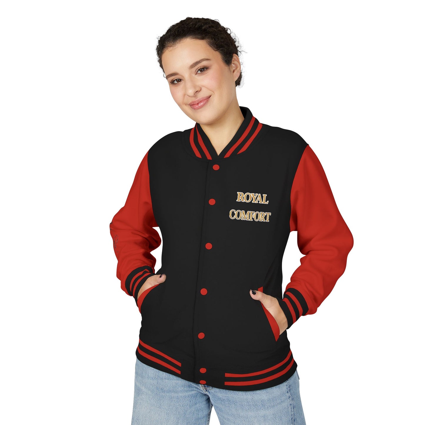Royal Comfort Unisex Heavyweight Letterman Jacket, Trendy Varsity Style, Fun Gift for Students, Cozy Layering Piece, Perfect for Fall Events