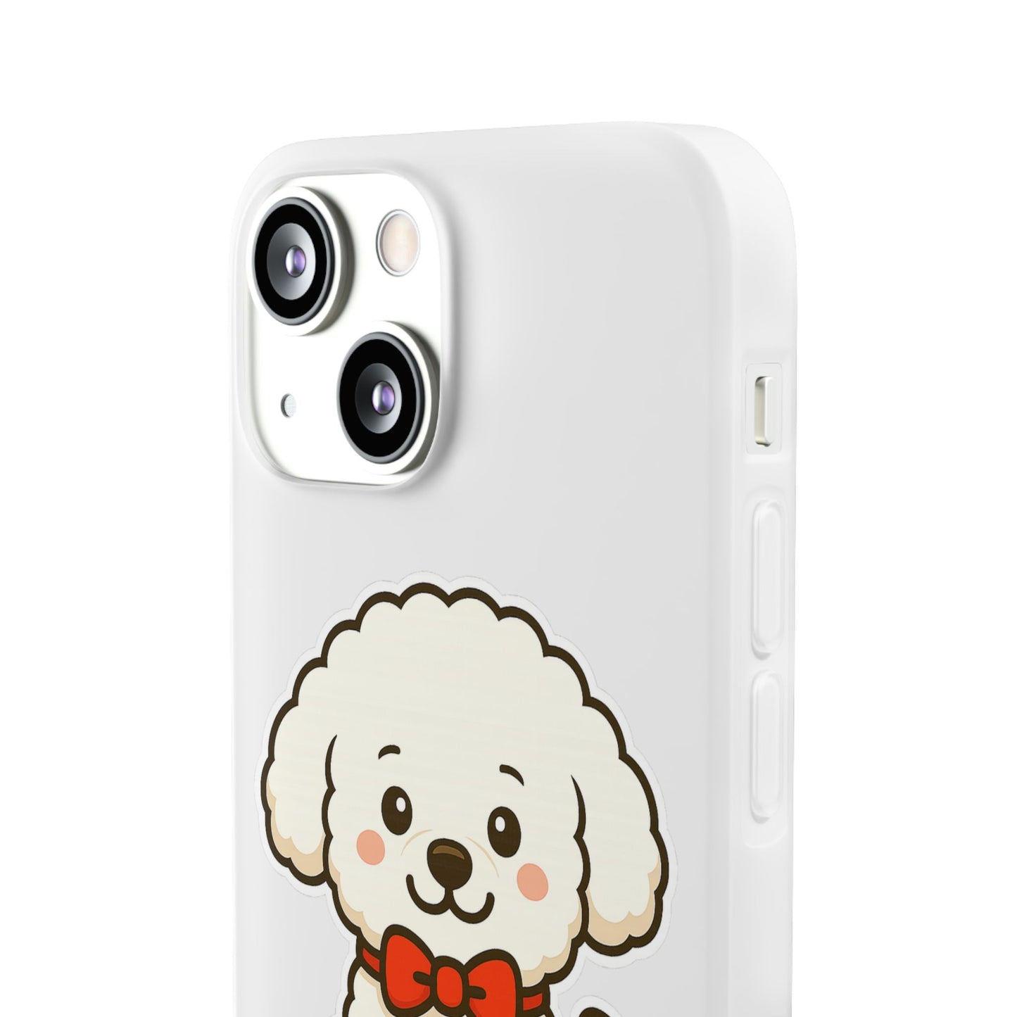 Cute Dog Flexi Case - Personalized Pet Phone Cover, Kibble Lover, Gift for Dog Owners, Custom Animal Case, Perfect for Pet Lovers