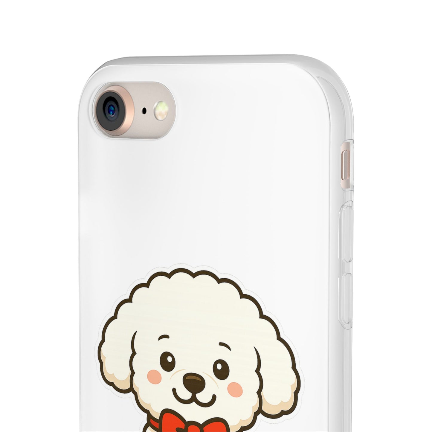 Cute Dog Flexi Case - Personalized Pet Phone Cover, Kibble Lover, Gift for Dog Owners, Custom Animal Case, Perfect for Pet Lovers