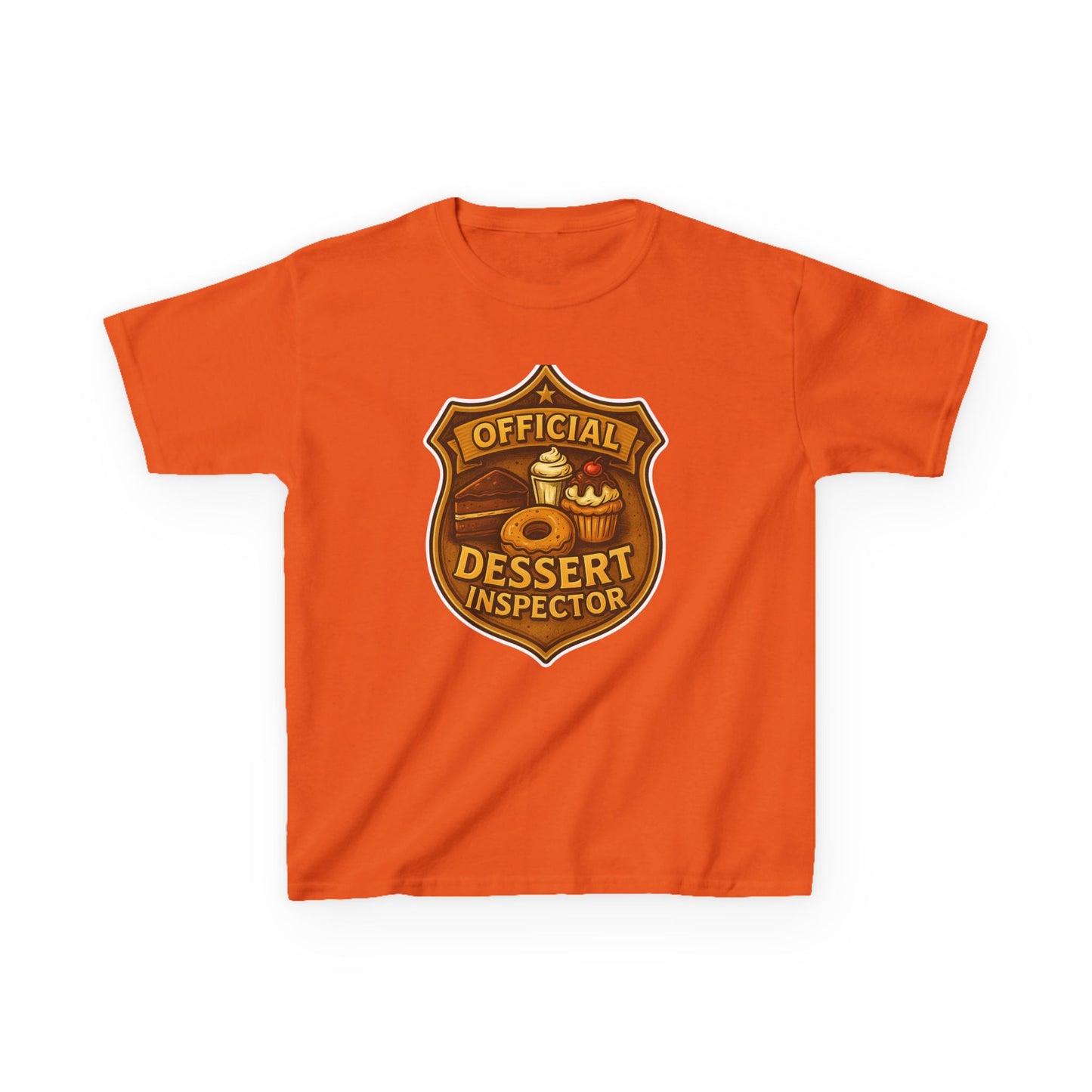 Kids Dessert Inspector Tee, Fun Kids T-Shirt, Playful Gift for Children, Cute Dessert Apparel, Birthday Gift for Kids