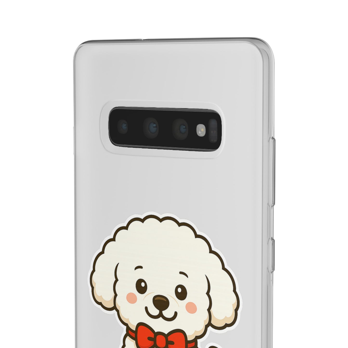 Cute Dog Flexi Case - Personalized Pet Phone Cover, Kibble Lover, Gift for Dog Owners, Custom Animal Case, Perfect for Pet Lovers