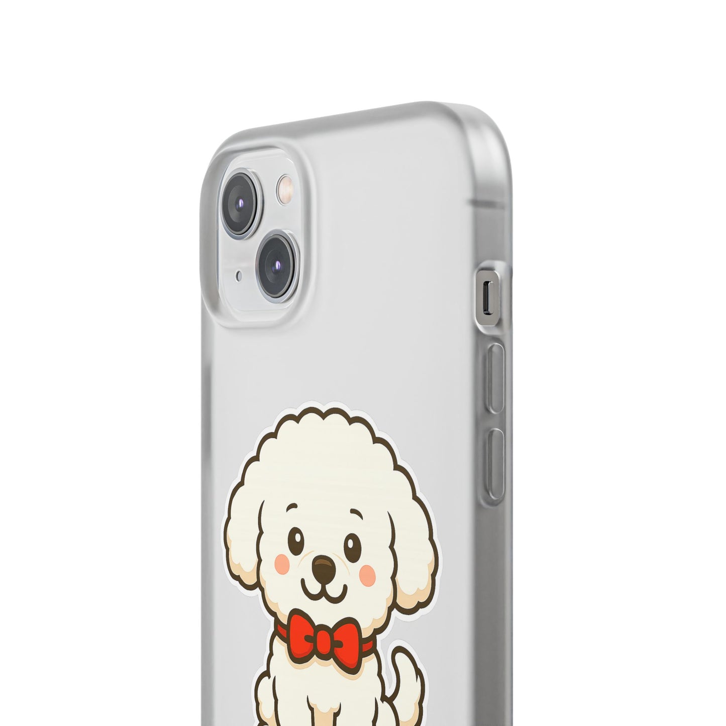 Cute Dog Flexi Case - Personalized Pet Phone Cover, Kibble Lover, Gift for Dog Owners, Custom Animal Case, Perfect for Pet Lovers