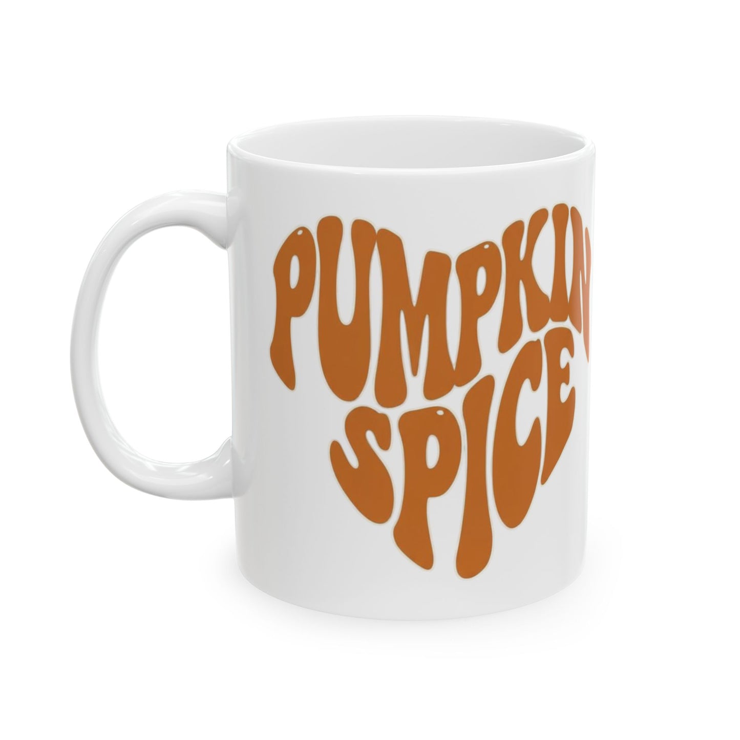 Pumpkin Spice Love Coffee Mug, Fall Autumn Cup, Halloween Hot Drink Gift, Thanksgiving Seasonal Tea Cup, Cozy Snuggle Cocoa Mug, Autumn