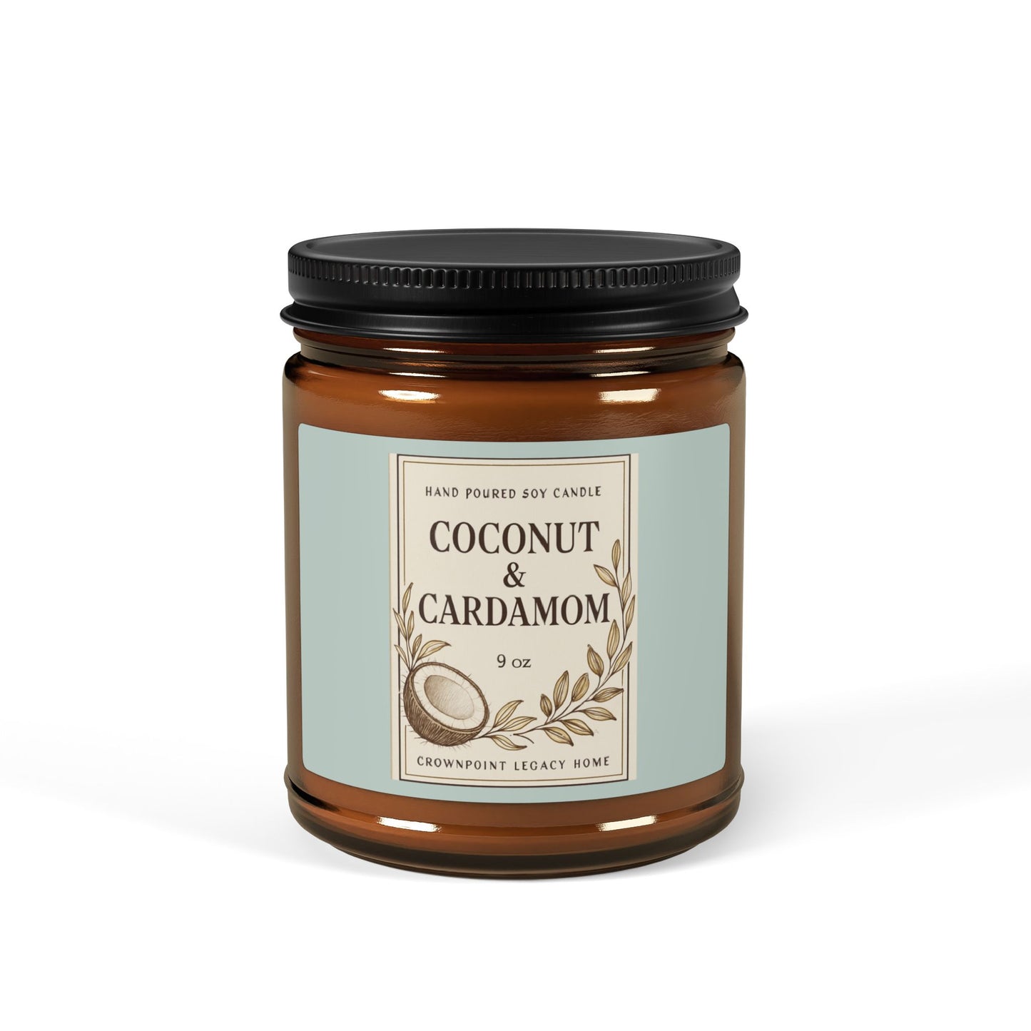 Coconut & Cardamom Scented Soy Candle | Cozy Atmosphere, Home Decor, Gift for Her, Relaxation, Aromatherapy
