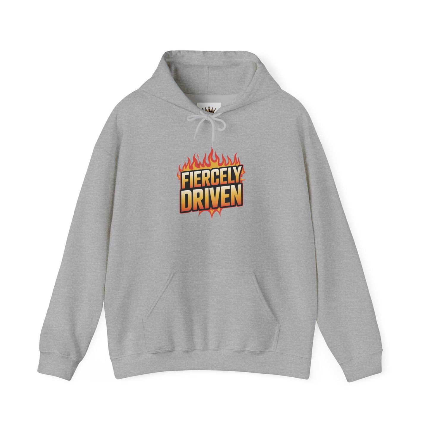 Fiercely Driven Hoodie, Motivational Sweatshirt, Inspirational Hooded Jumper, Empowering Pullover, Strength Boosting Hoodie for Men and