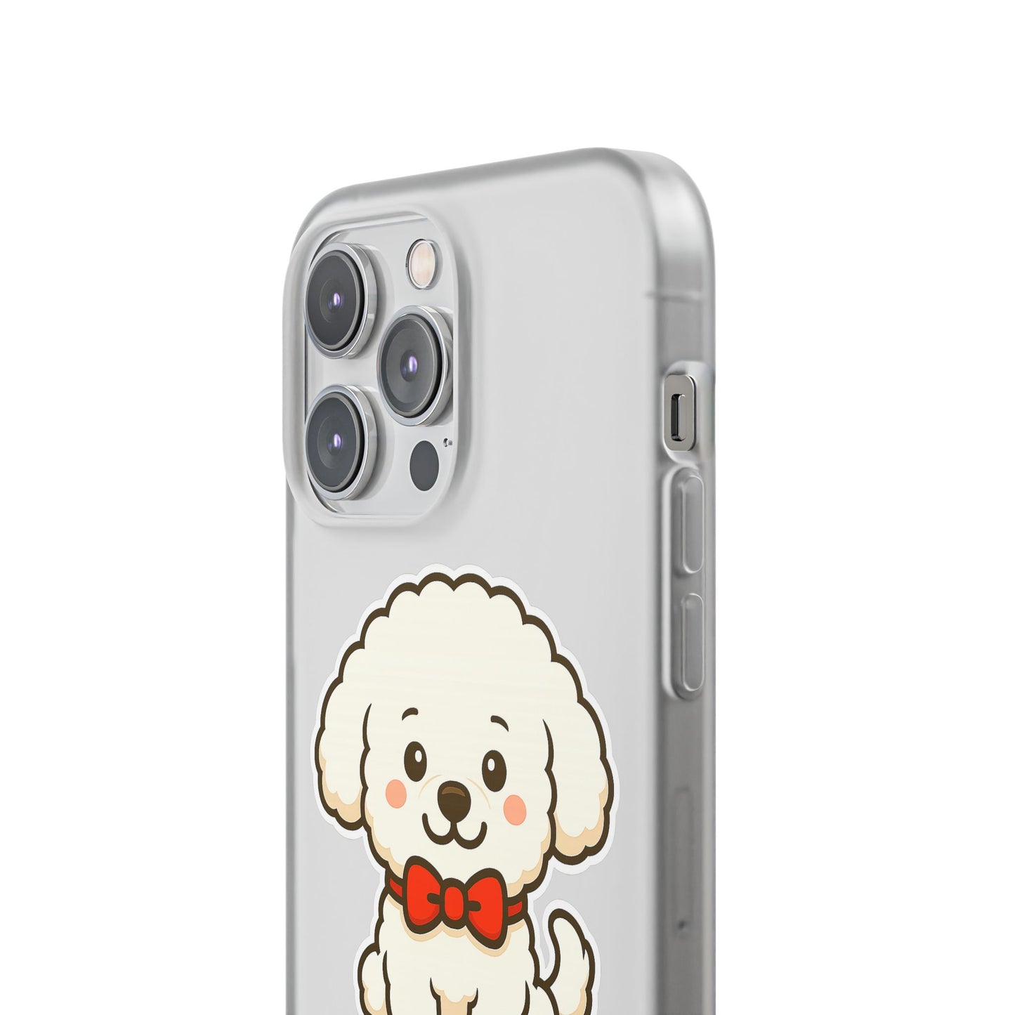 Cute Dog Flexi Case - Personalized Pet Phone Cover, Kibble Lover, Gift for Dog Owners, Custom Animal Case, Perfect for Pet Lovers