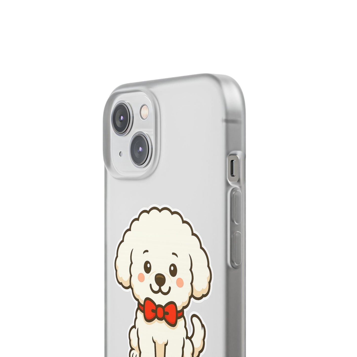 Cute Dog Flexi Case - Personalized Pet Phone Cover, Kibble Lover, Gift for Dog Owners, Custom Animal Case, Perfect for Pet Lovers