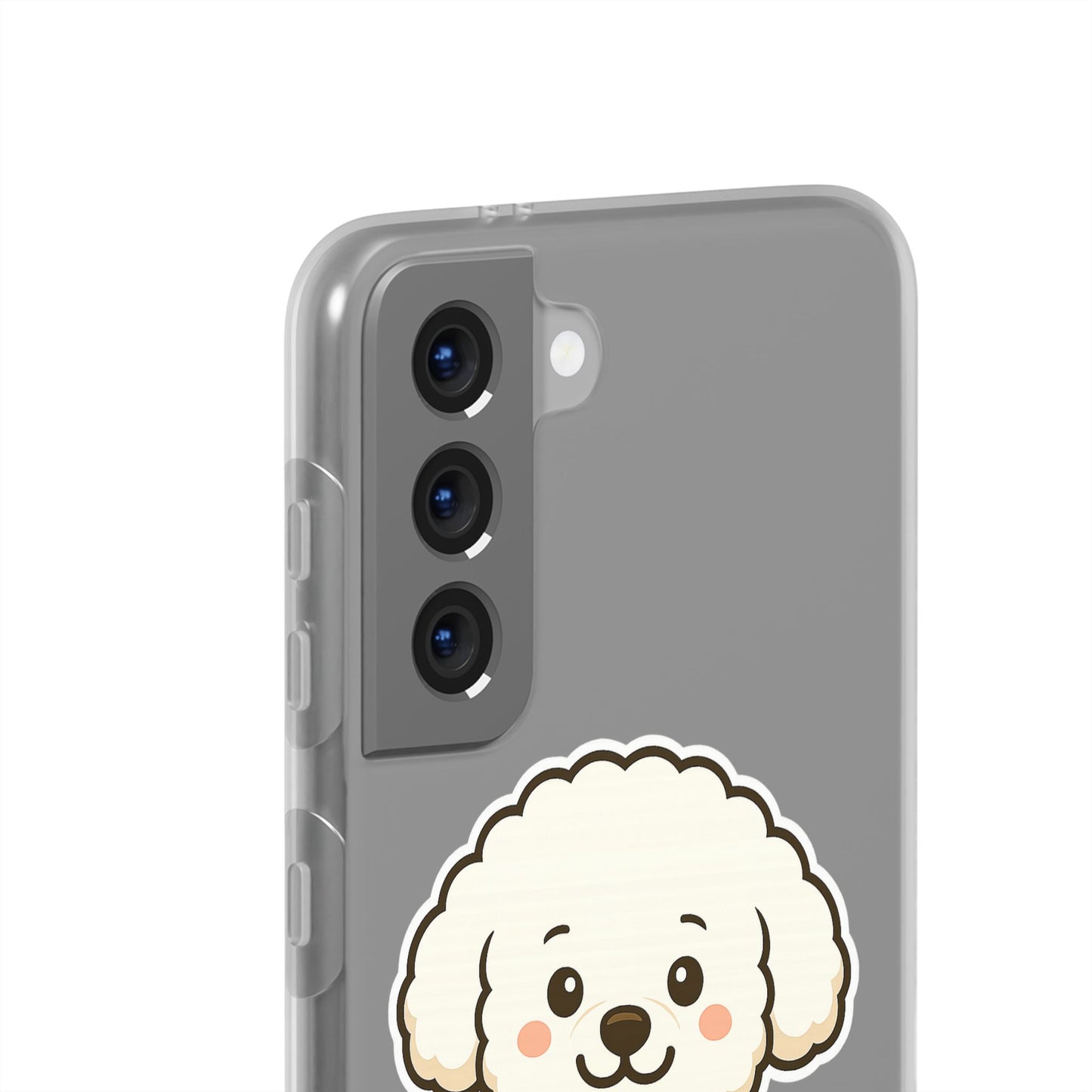 Cute Dog Flexi Case - Personalized Pet Phone Cover, Kibble Lover, Gift for Dog Owners, Custom Animal Case, Perfect for Pet Lovers