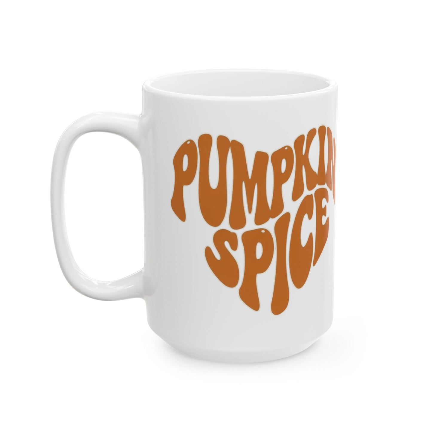 Pumpkin Spice Love Coffee Mug, Fall Autumn Cup, Halloween Hot Drink Gift, Thanksgiving Seasonal Tea Cup, Cozy Snuggle Cocoa Mug, Autumn