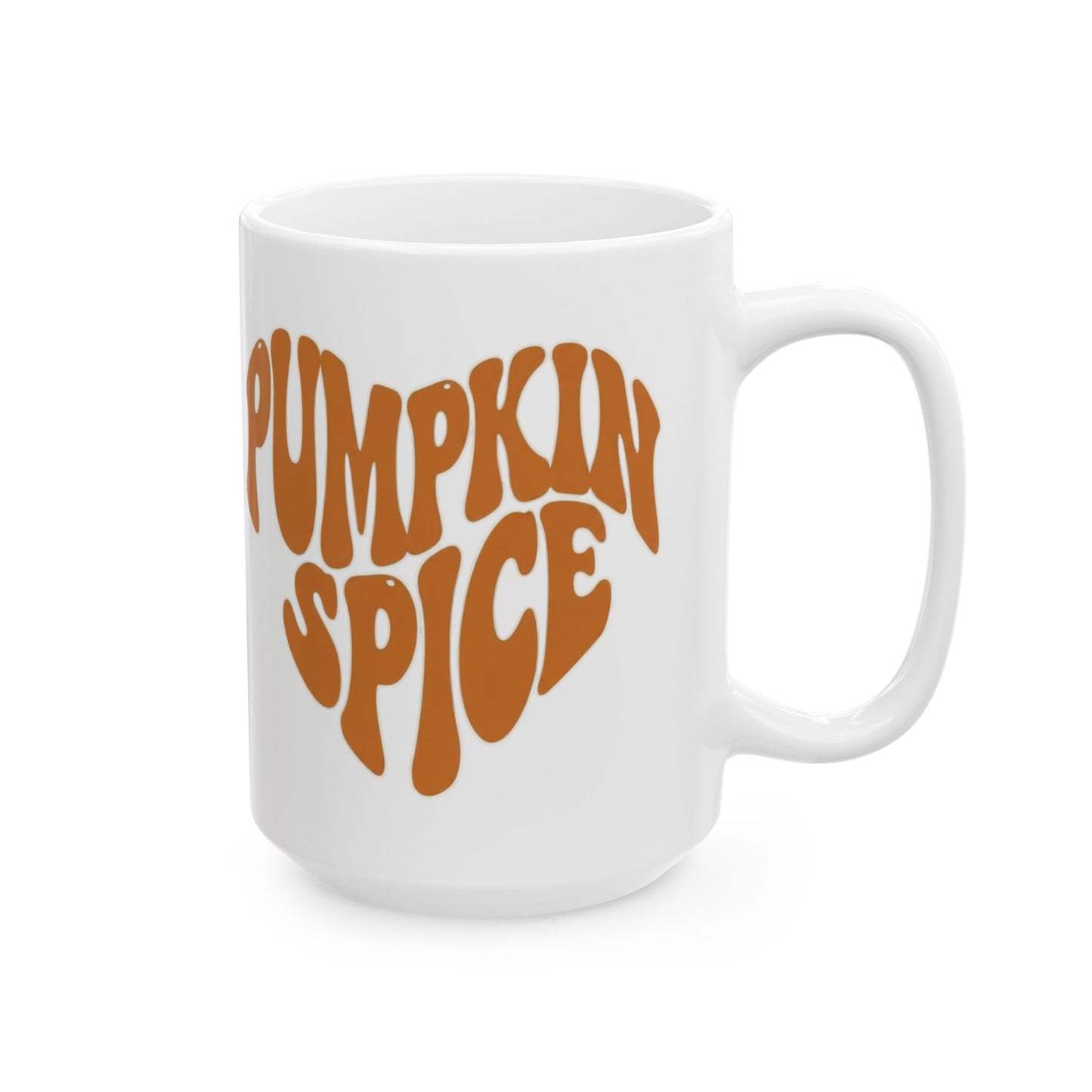 Pumpkin Spice Love Coffee Mug, Fall Autumn Cup, Halloween Hot Drink Gift, Thanksgiving Seasonal Tea Cup, Cozy Snuggle Cocoa Mug, Autumn