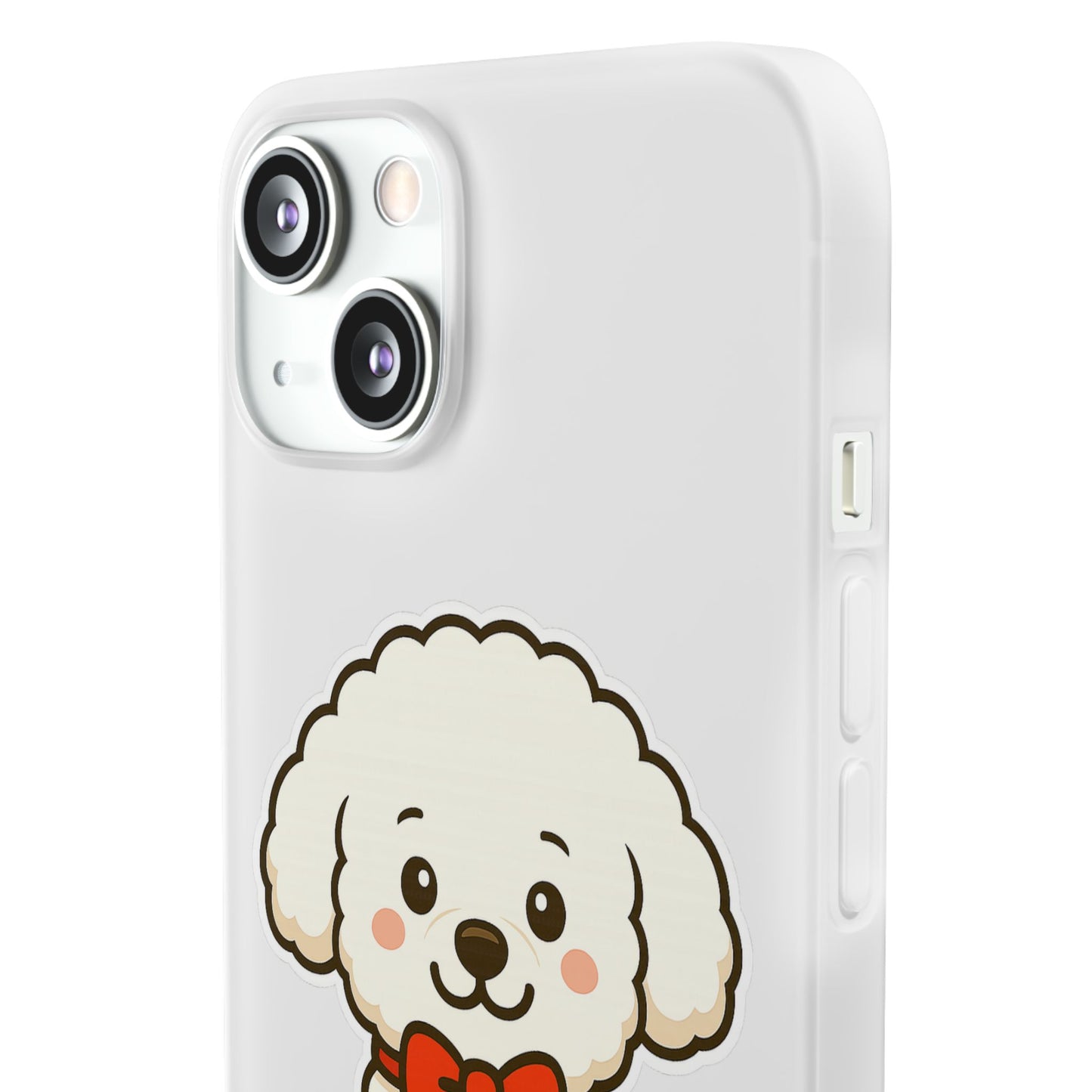 Cute Dog Flexi Case - Personalized Pet Phone Cover, Kibble Lover, Gift for Dog Owners, Custom Animal Case, Perfect for Pet Lovers