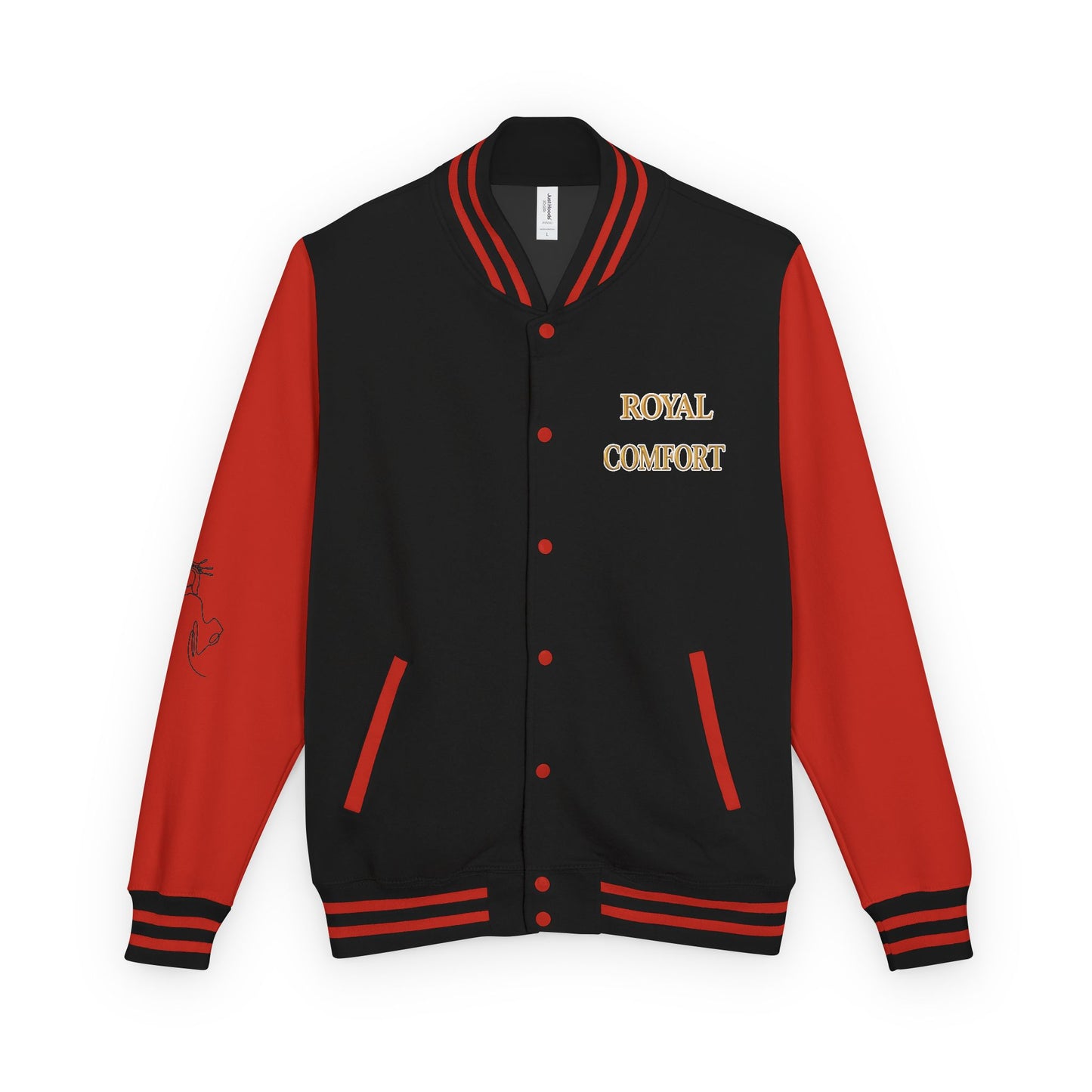 Royal Comfort Unisex Heavyweight Letterman Jacket, Trendy Varsity Style, Fun Gift for Students, Cozy Layering Piece, Perfect for Fall Events