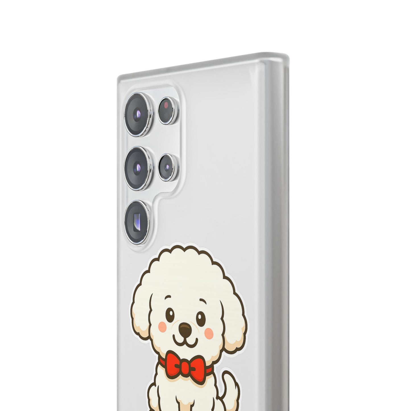 Cute Dog Flexi Case - Personalized Pet Phone Cover, Kibble Lover, Gift for Dog Owners, Custom Animal Case, Perfect for Pet Lovers