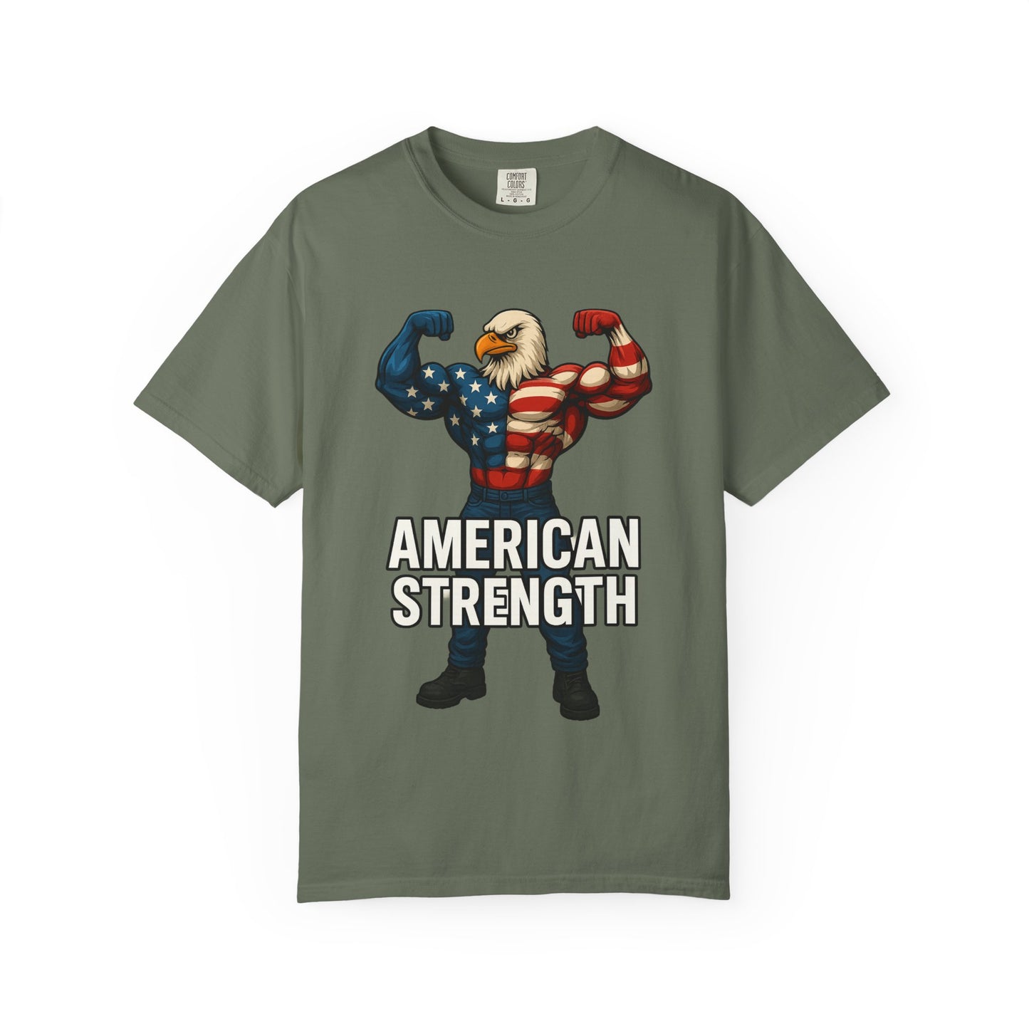American Strength T-Shirt, Unisex Tee, Patriotic Eagle Graphic Tee Shirt, Men's Women's Graphic Tee, Red White Blue USA shirt, Free Shipping