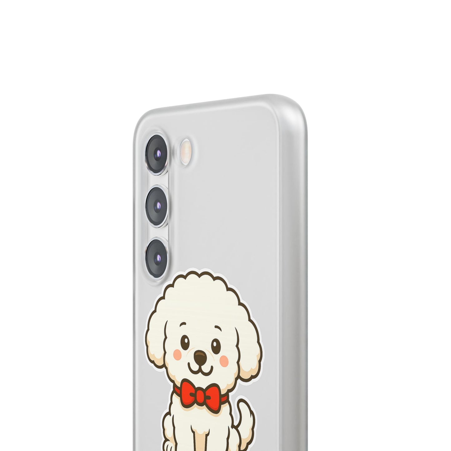 Cute Dog Flexi Case - Personalized Pet Phone Cover, Kibble Lover, Gift for Dog Owners, Custom Animal Case, Perfect for Pet Lovers
