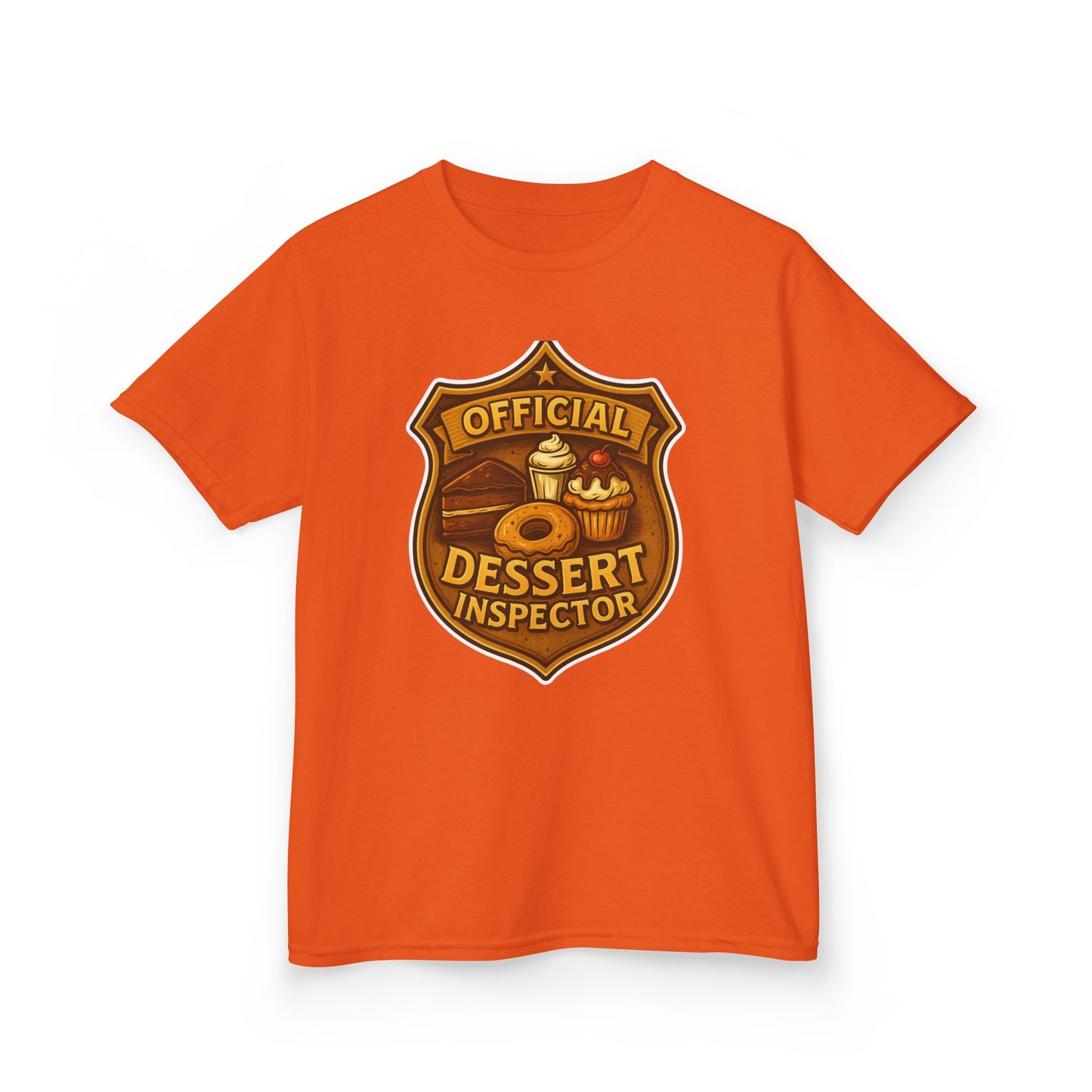 Kids Dessert Inspector Tee, Fun Kids T-Shirt, Playful Gift for Children, Cute Dessert Apparel, Birthday Gift for Kids