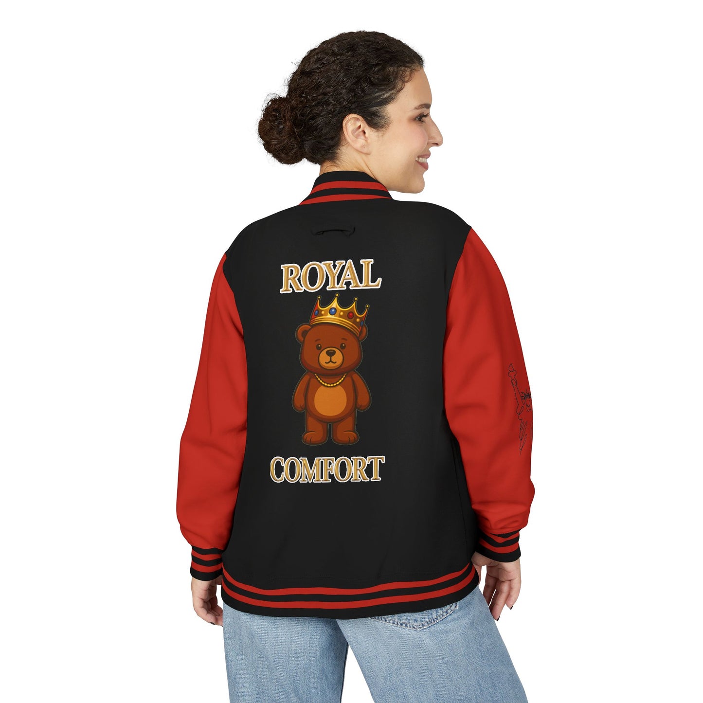 Royal Comfort Unisex Heavyweight Letterman Jacket, Trendy Varsity Style, Fun Gift for Students, Cozy Layering Piece, Perfect for Fall Events