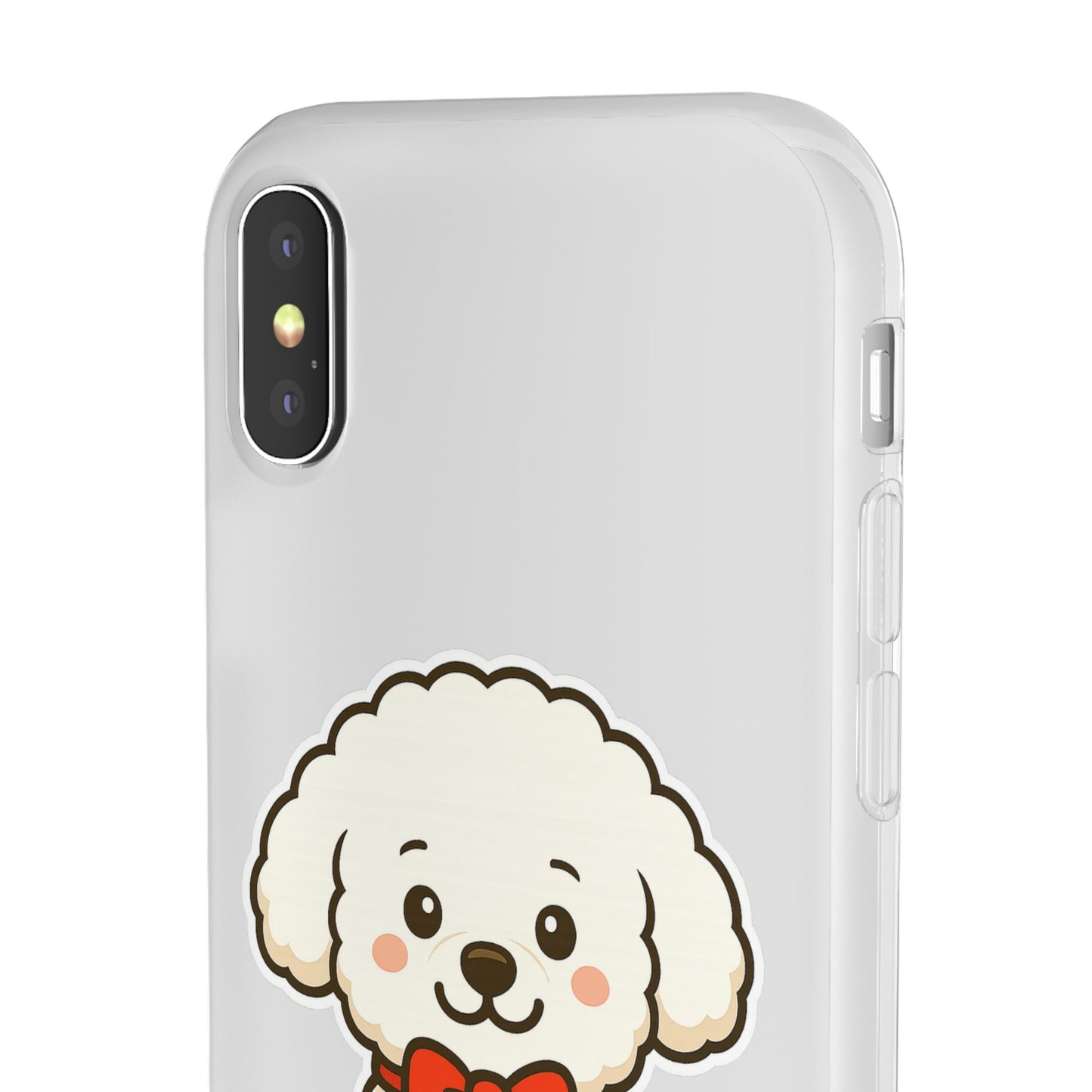 Cute Dog Flexi Case - Personalized Pet Phone Cover, Kibble Lover, Gift for Dog Owners, Custom Animal Case, Perfect for Pet Lovers