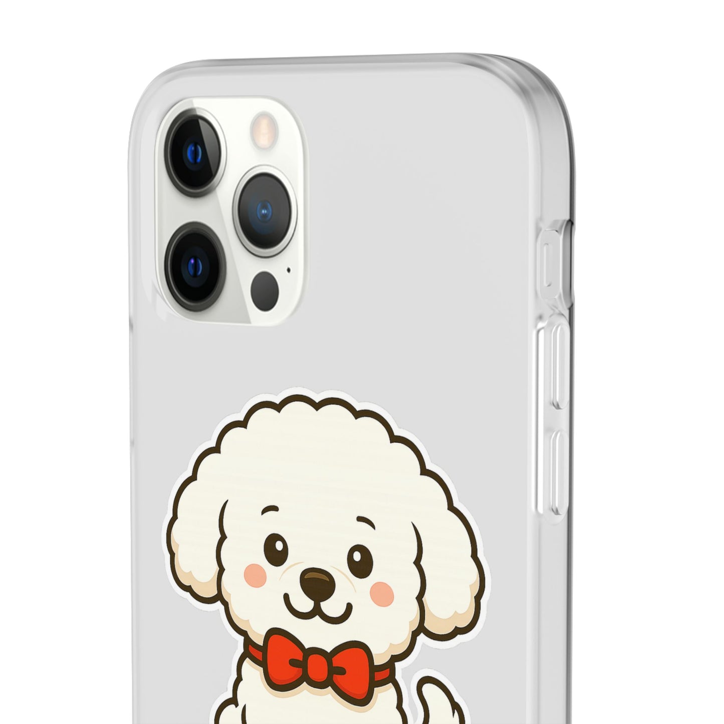 Cute Dog Flexi Case - Personalized Pet Phone Cover, Kibble Lover, Gift for Dog Owners, Custom Animal Case, Perfect for Pet Lovers