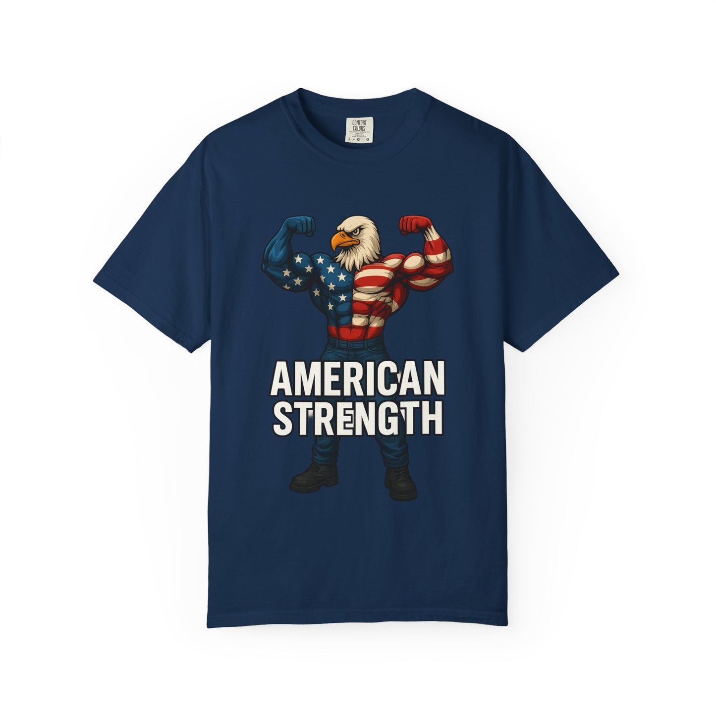 American Strength T-Shirt, Unisex Tee, Patriotic Eagle Graphic Tee Shirt, Men's Women's Graphic Tee, Red White Blue USA shirt, Free Shipping