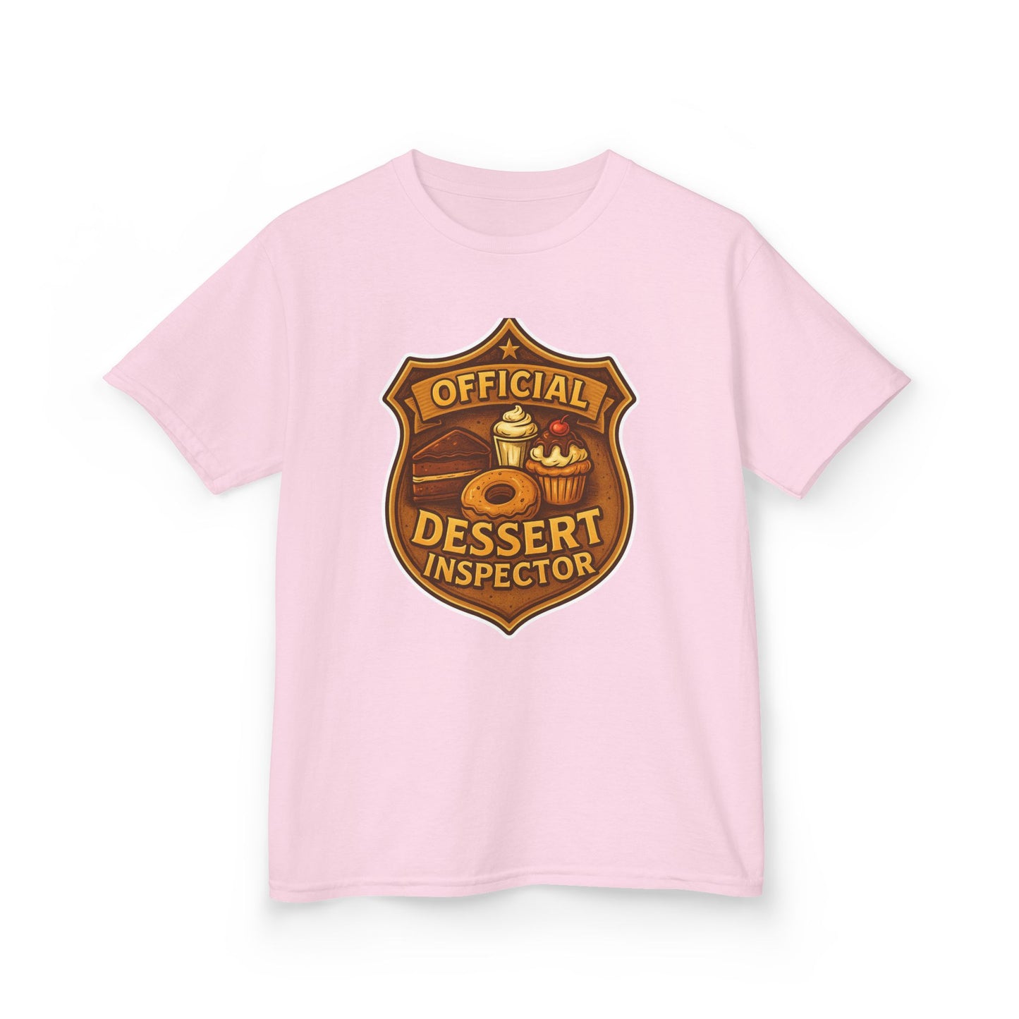 Kids Dessert Inspector Tee, Fun Kids T-Shirt, Playful Gift for Children, Cute Dessert Apparel, Birthday Gift for Kids
