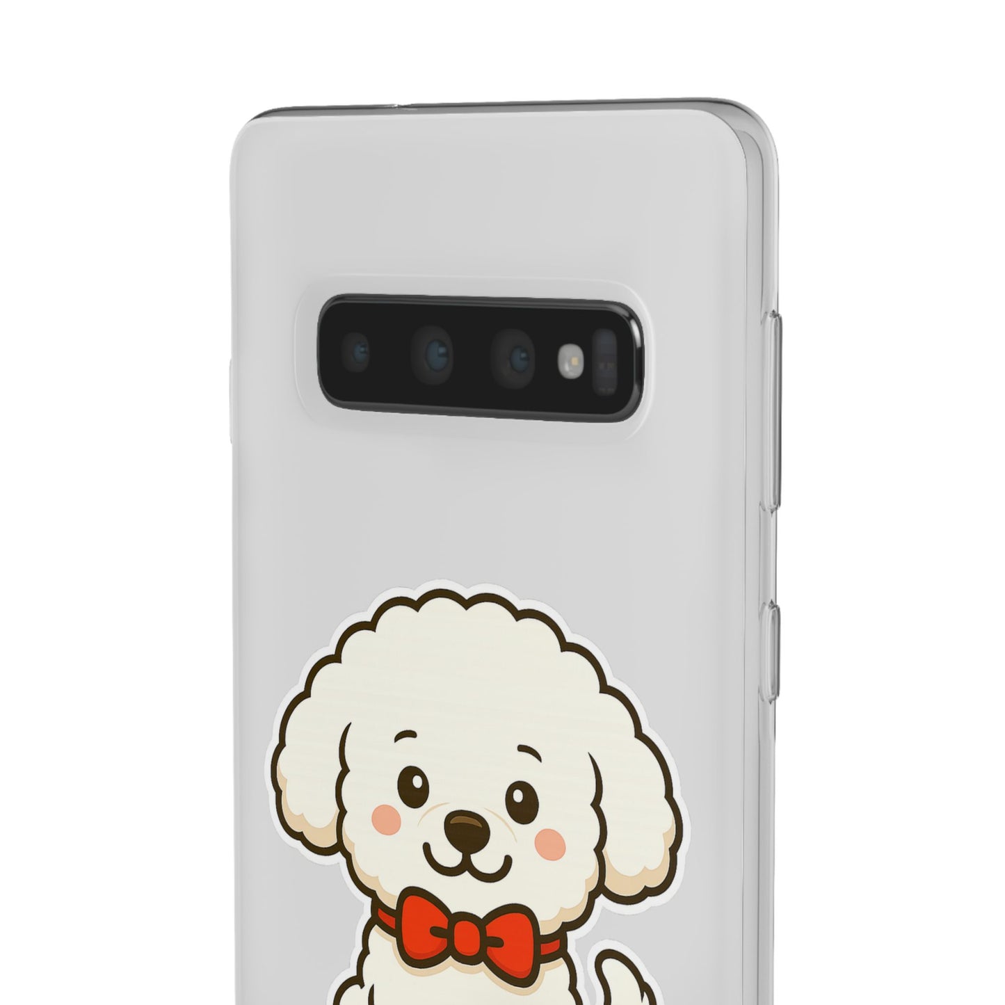 Cute Dog Flexi Case - Personalized Pet Phone Cover, Kibble Lover, Gift for Dog Owners, Custom Animal Case, Perfect for Pet Lovers