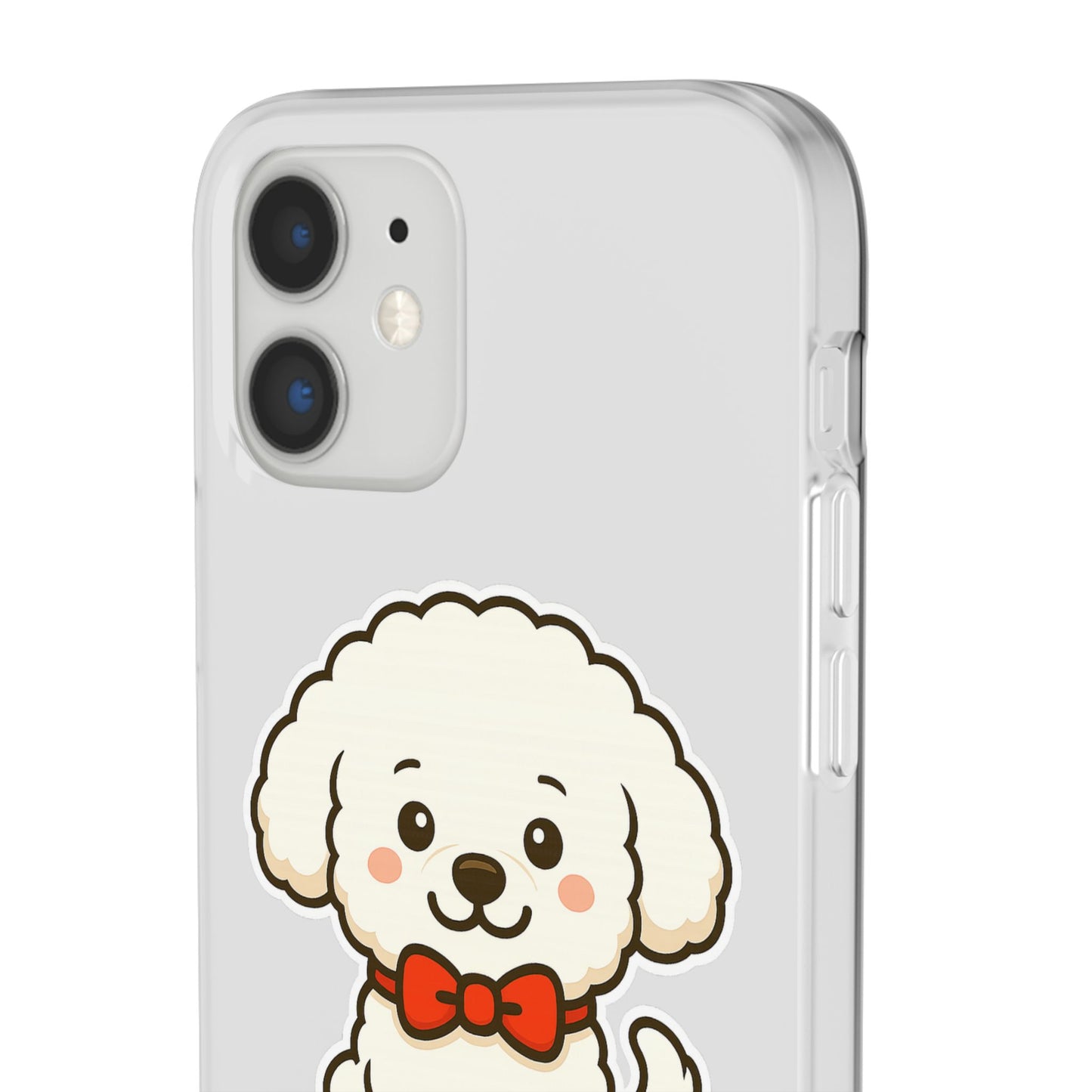 Cute Dog Flexi Case - Personalized Pet Phone Cover, Kibble Lover, Gift for Dog Owners, Custom Animal Case, Perfect for Pet Lovers