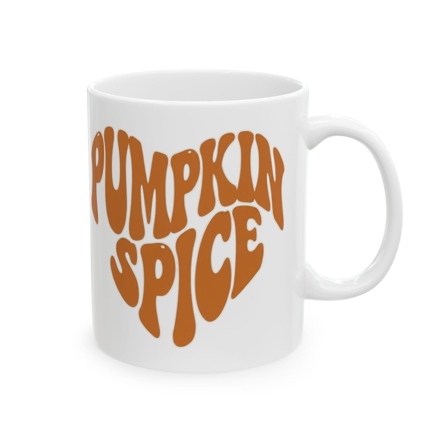 Pumpkin Spice Love Coffee Mug, Fall Autumn Cup, Halloween Hot Drink Gift, Thanksgiving Seasonal Tea Cup, Cozy Snuggle Cocoa Mug, Autumn