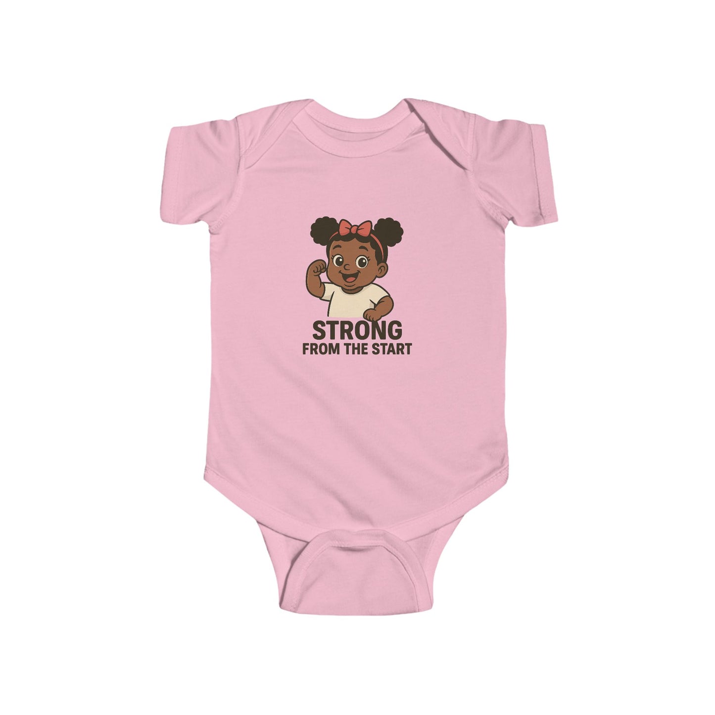Strong From the Start Baby Girl Bodysuit. Infant Onesie, Newborn Outfit,  Baby Shower Gift for Girls Toddler Clothes
