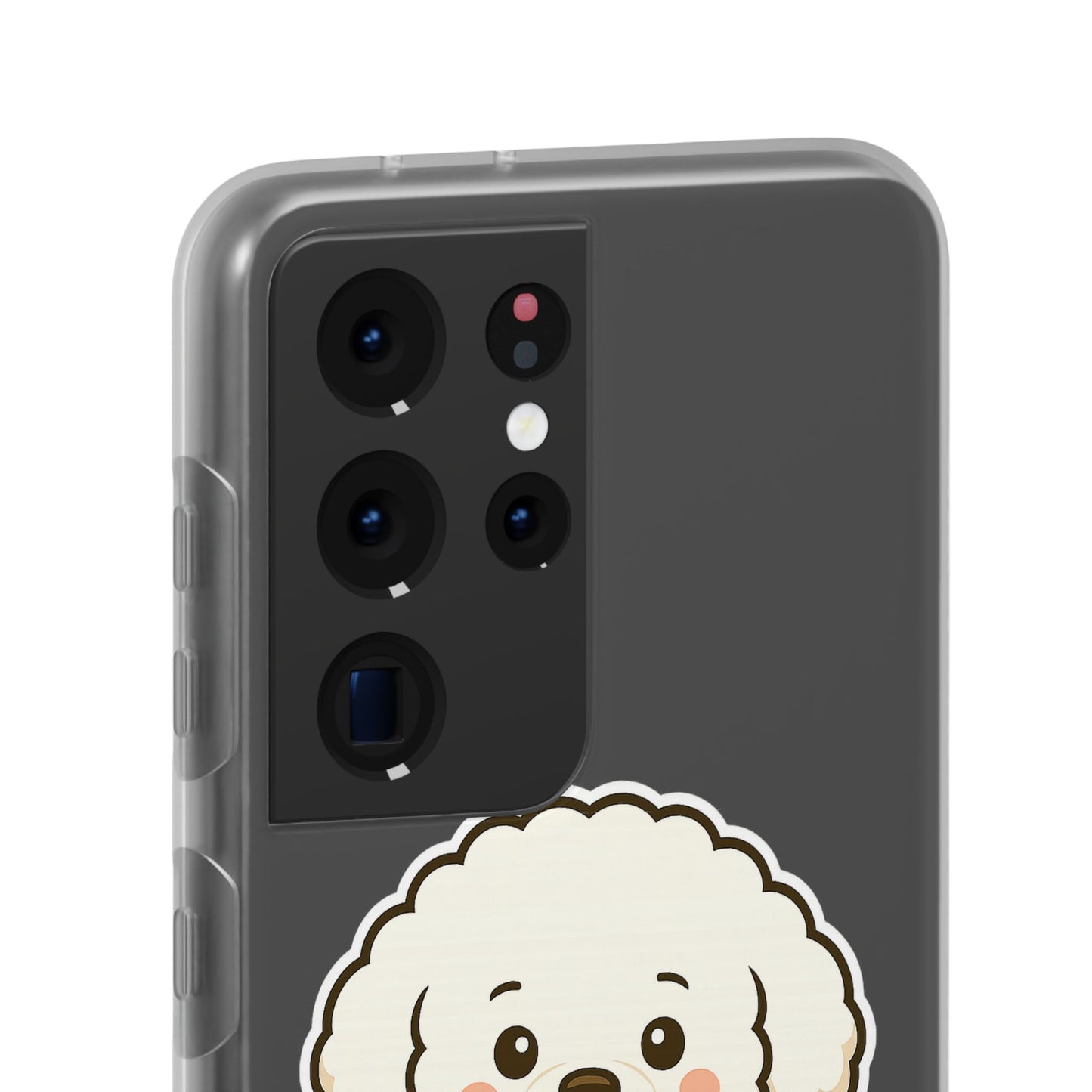 Cute Dog Flexi Case - Personalized Pet Phone Cover, Kibble Lover, Gift for Dog Owners, Custom Animal Case, Perfect for Pet Lovers