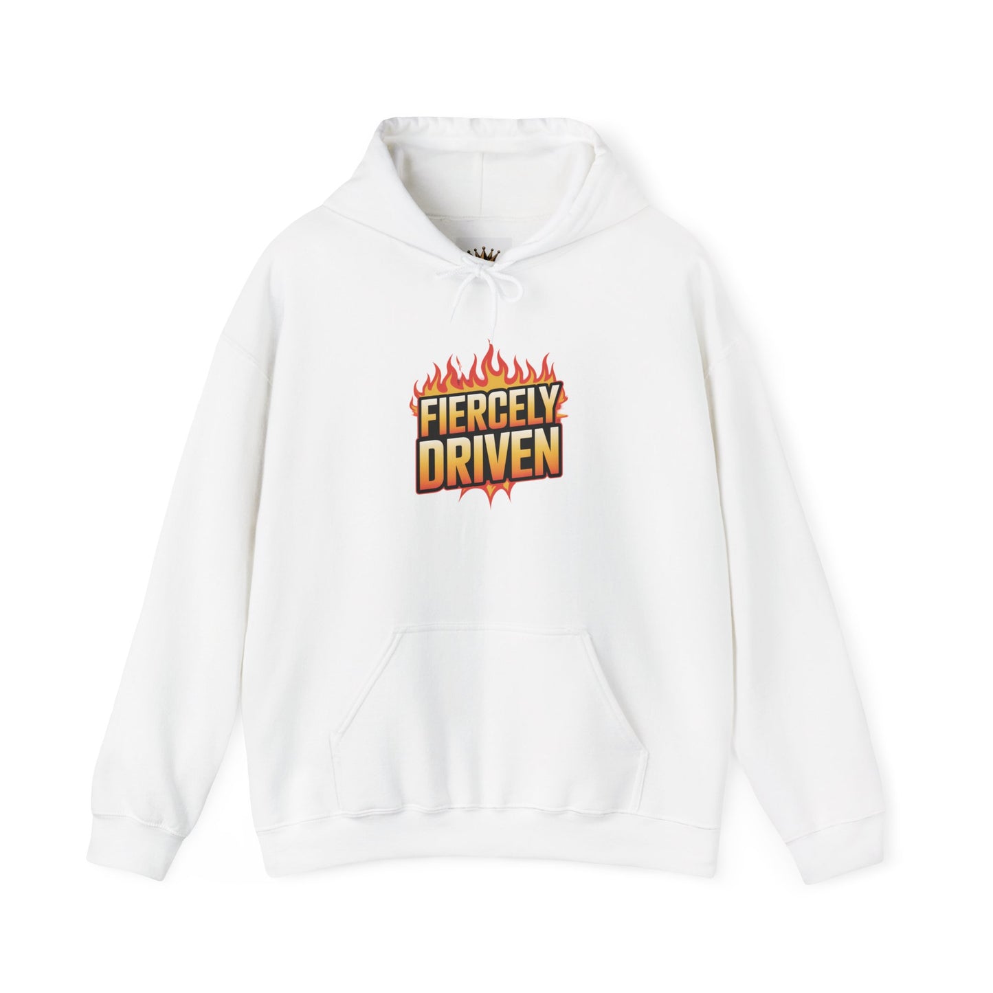 Fiercely Driven Hoodie, Motivational Sweatshirt, Inspirational Hooded Jumper, Empowering Pullover, Strength Boosting Hoodie for Men and